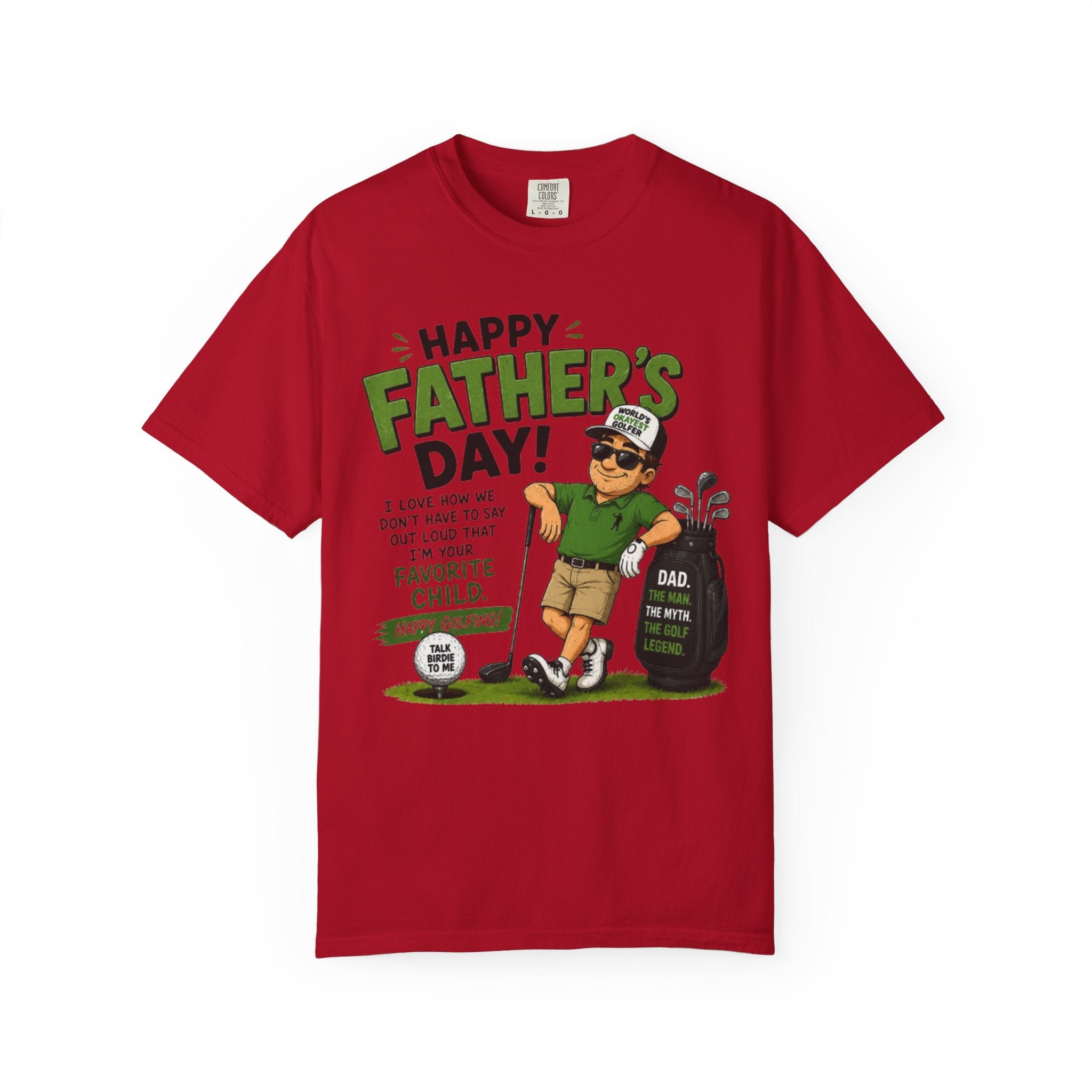 Father's Day Golf T-Shirt — Happy Father's Day 'You're My Favorite Child' Funny Golf Dad Tee