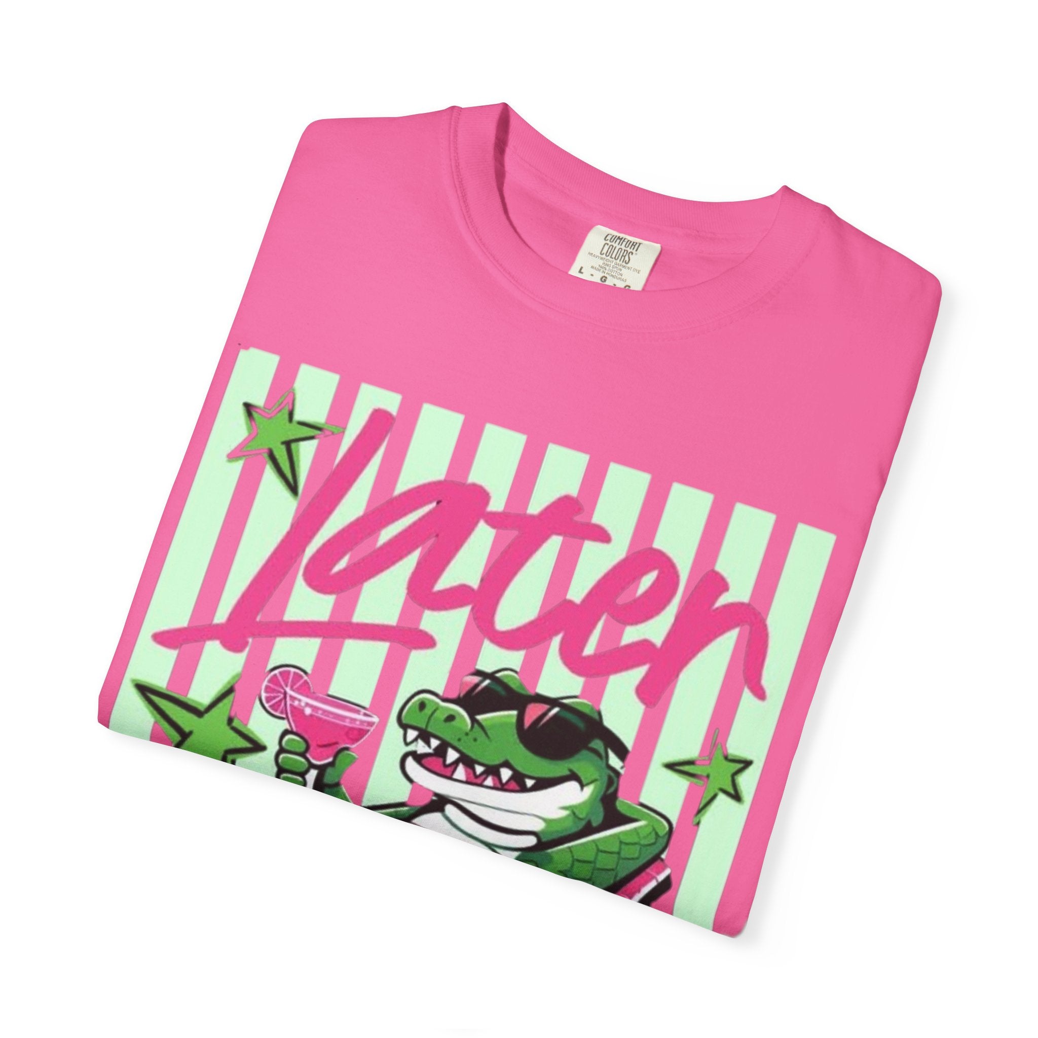 Later Lounge Alligator T-Shirt — Relaxed Croc Graphic Tee