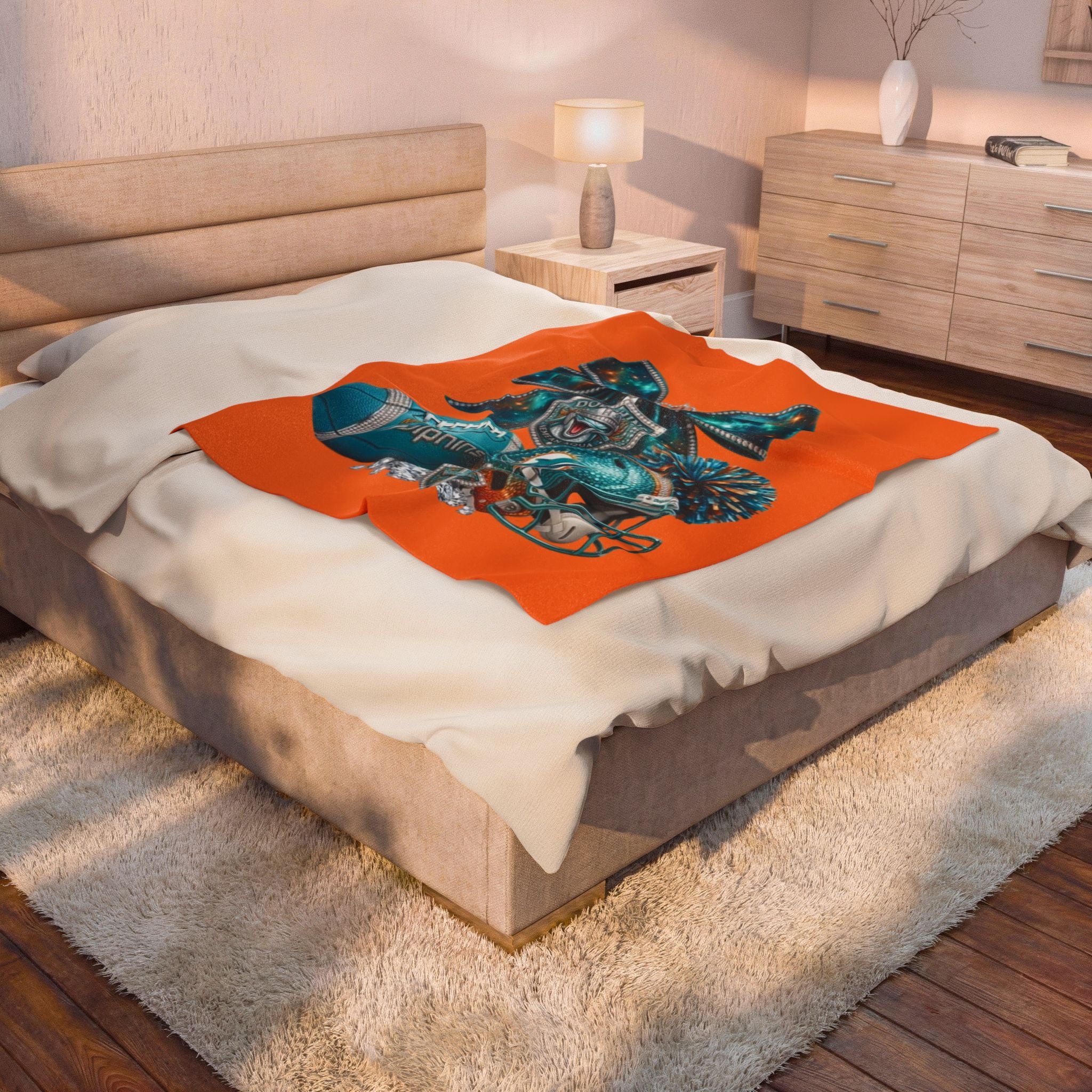Miami Dolphins Plush Blanket
