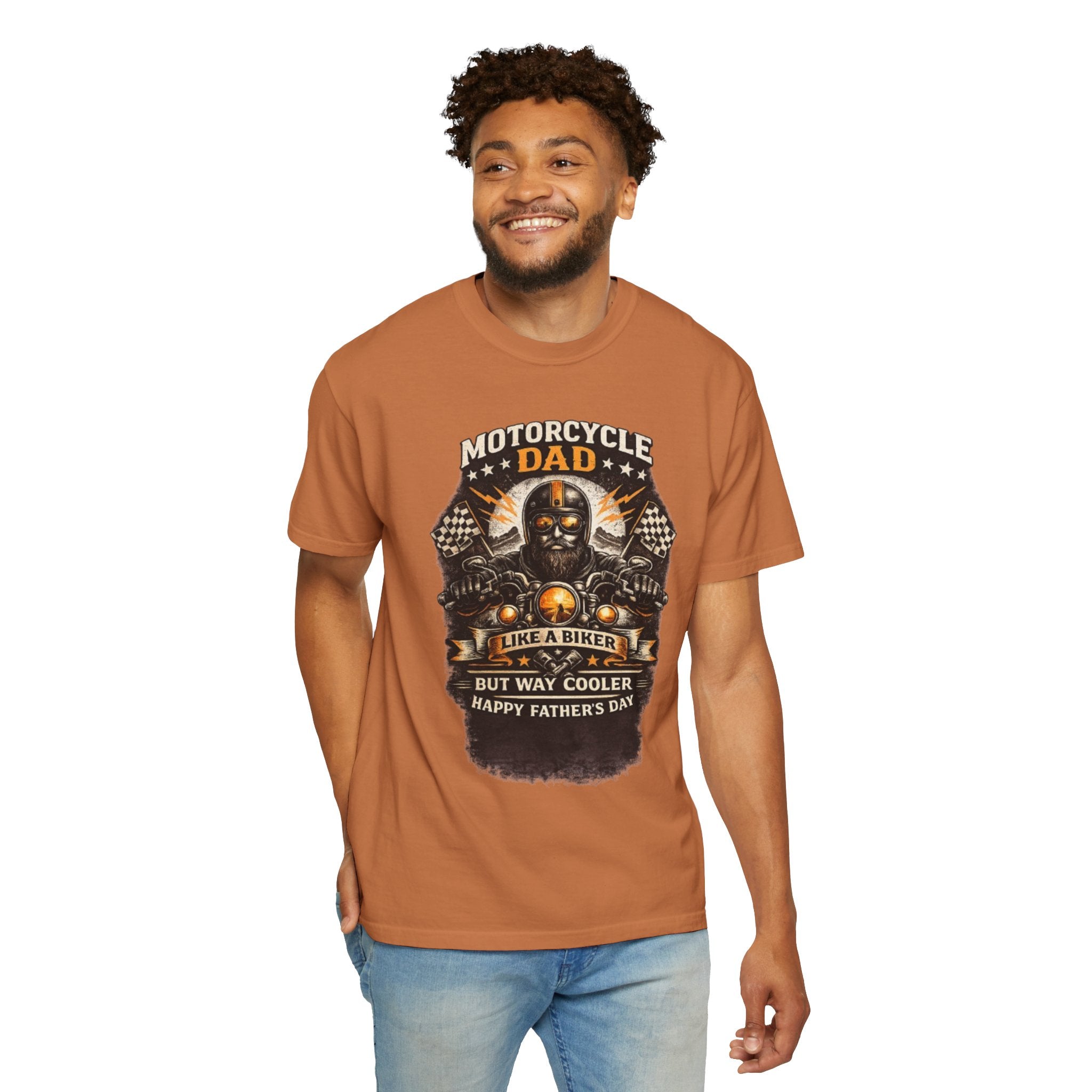 Motorcycle Dad T-Shirt — "Like a Biker but Way Cooler" Father's Day Gift