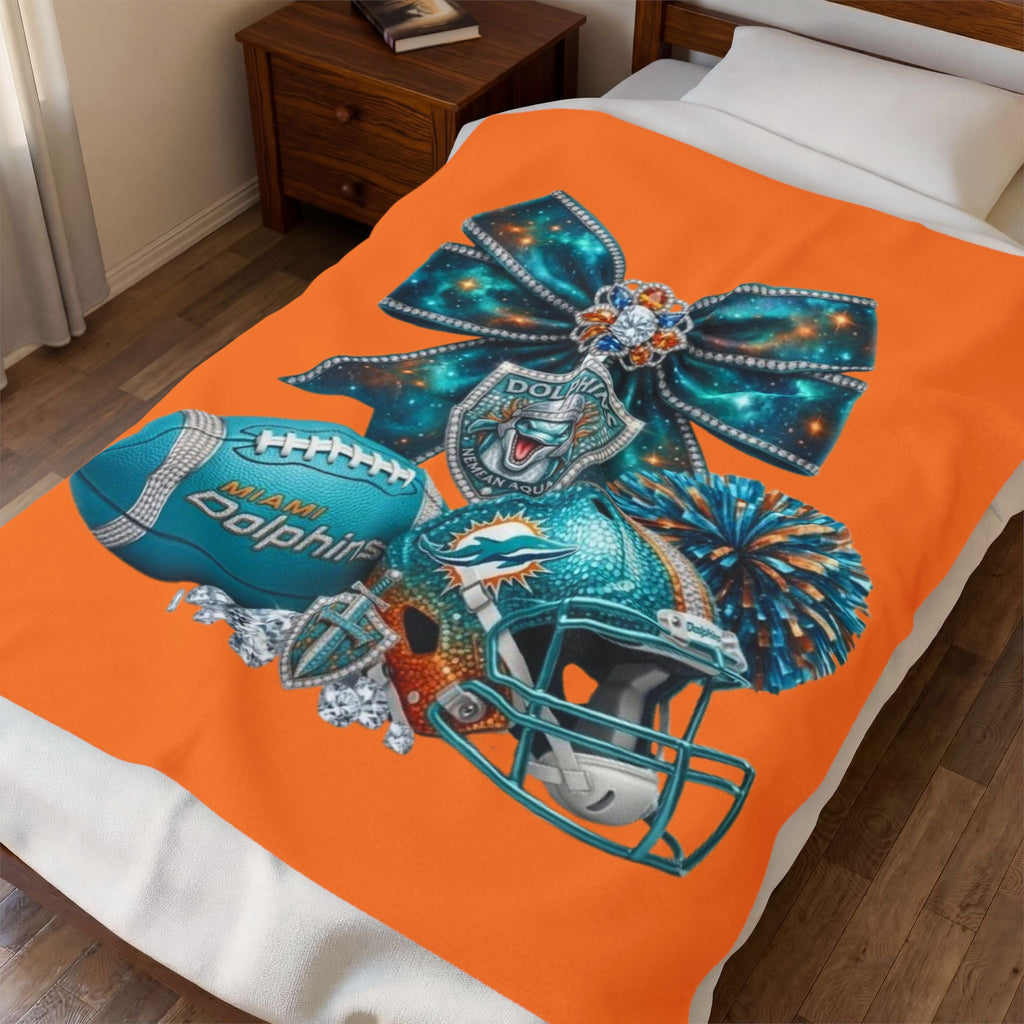 Miami Dolphins Plush Blanket