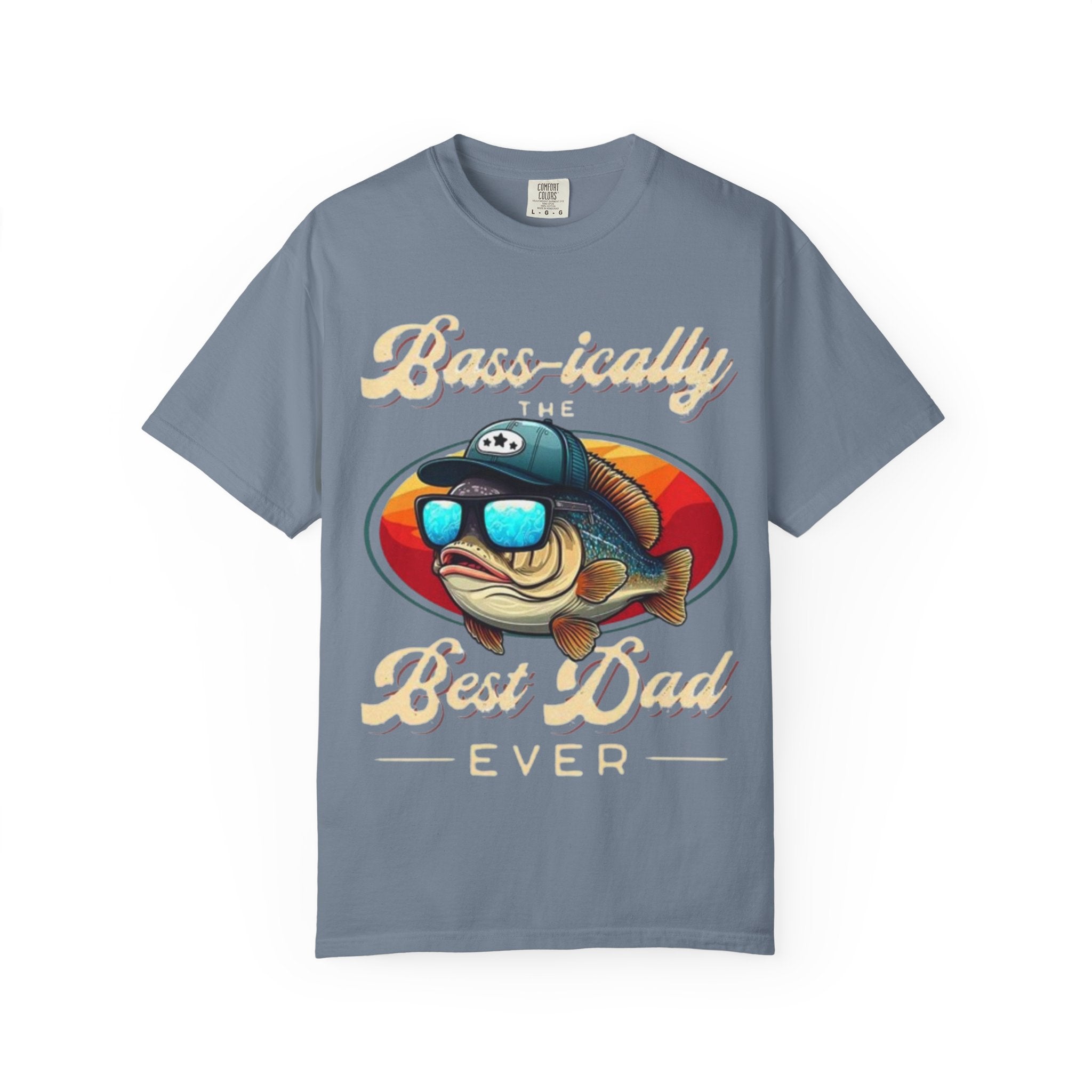 Fishing Dad T-Shirt — "Best Dad Ever" Retro Fish Sunglasses Tee