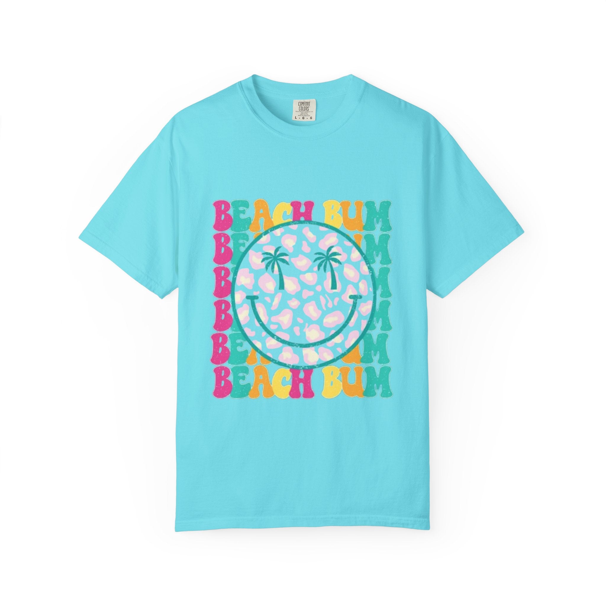 Beach Bum Smile T-Shirt — Retro Tropical Graphic Tee