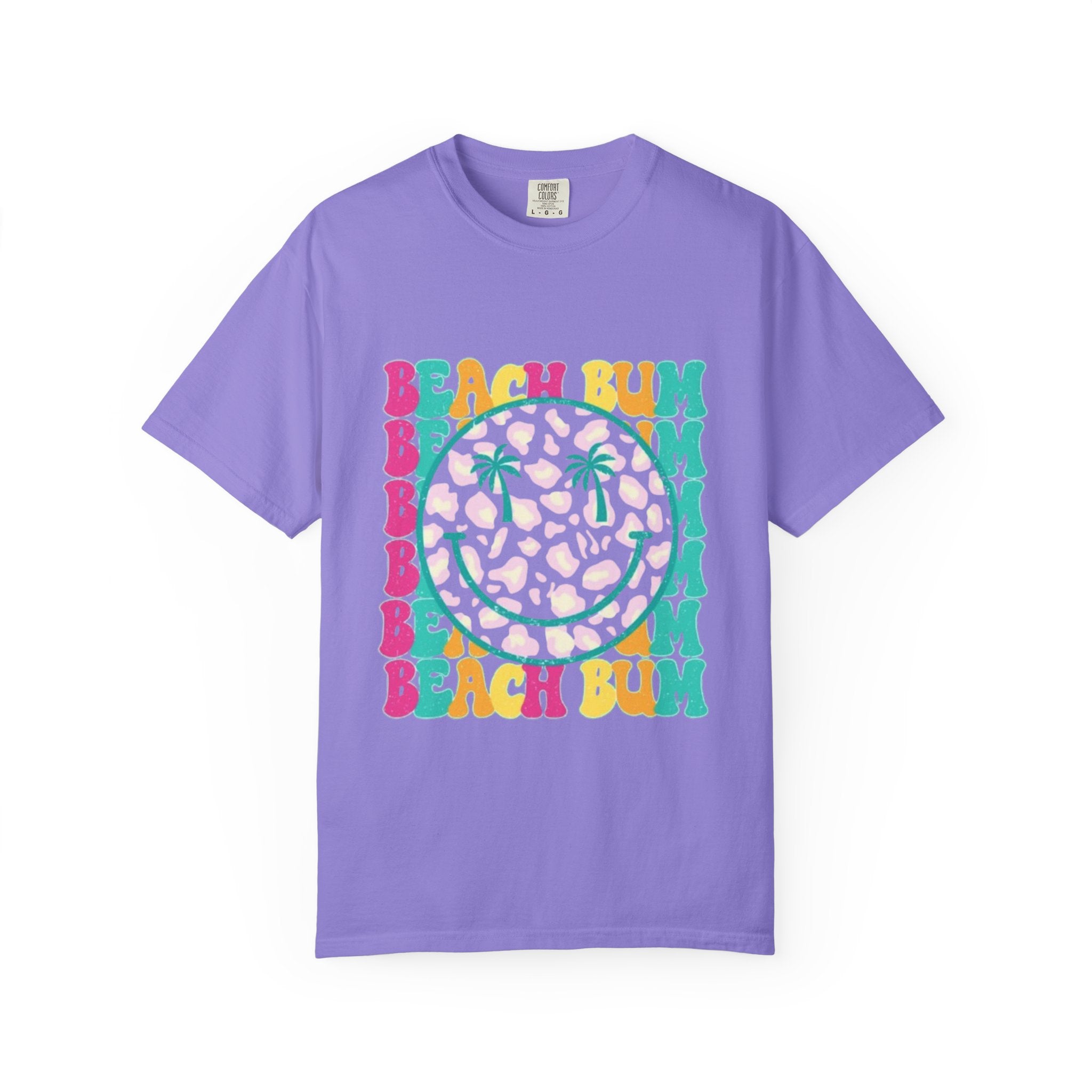Beach Bum Smile T-Shirt — Retro Tropical Graphic Tee