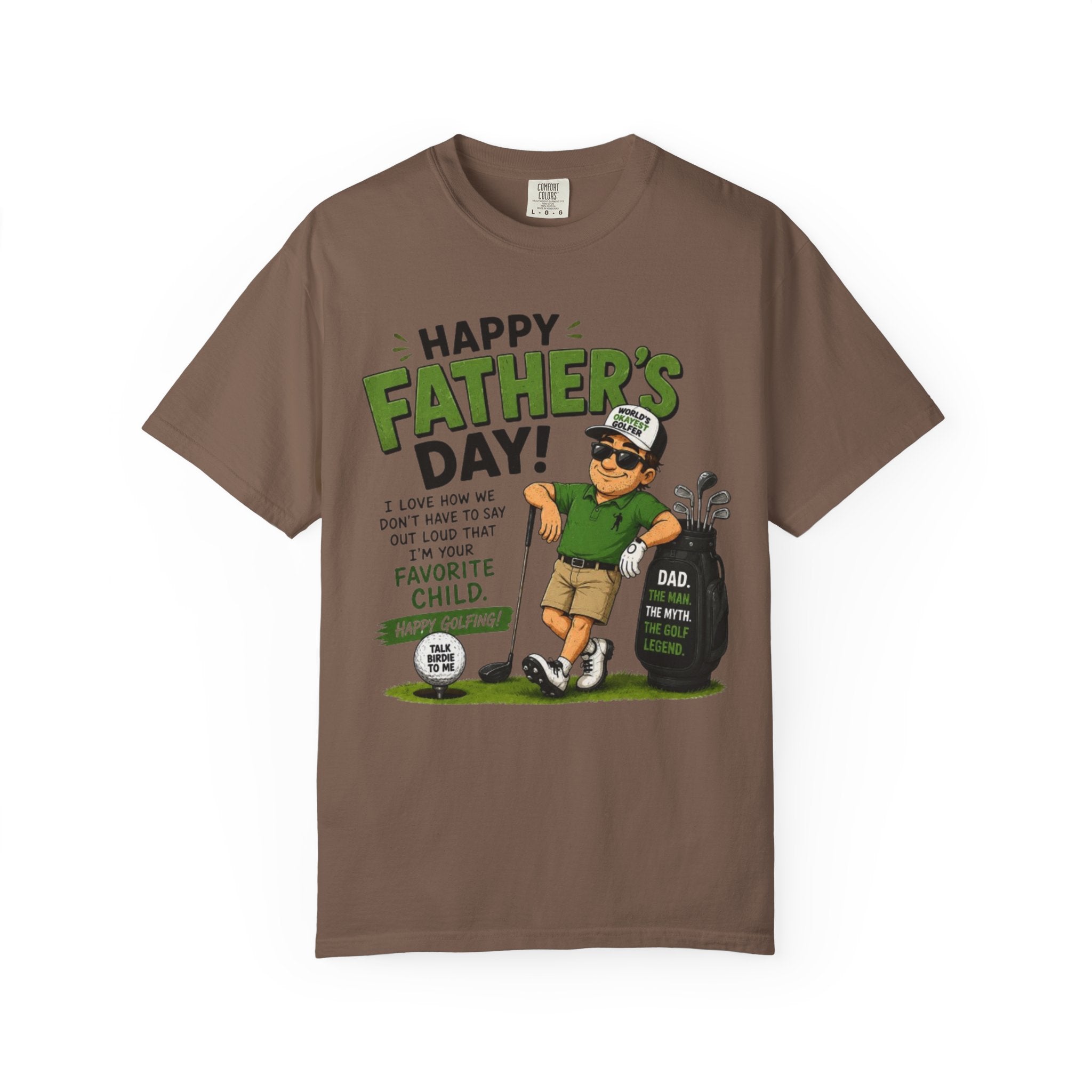 Father's Day Golf T-Shirt — Happy Father's Day 'You're My Favorite Child' Funny Golf Dad Tee