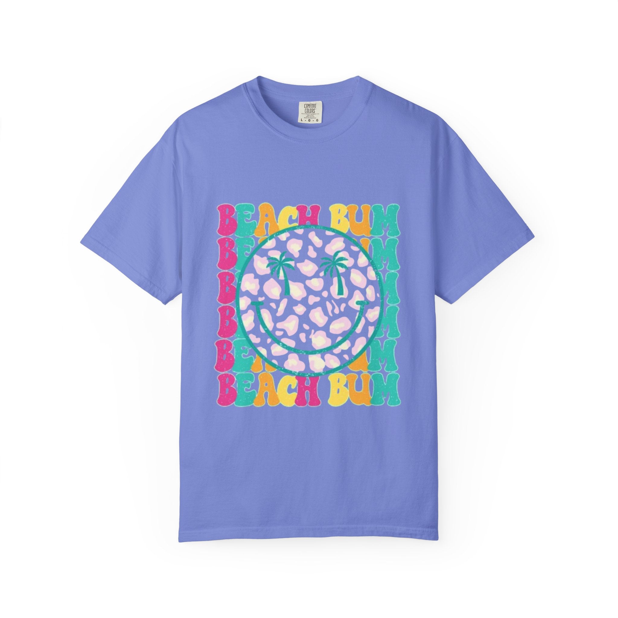 Beach Bum Smile T-Shirt — Retro Tropical Graphic Tee