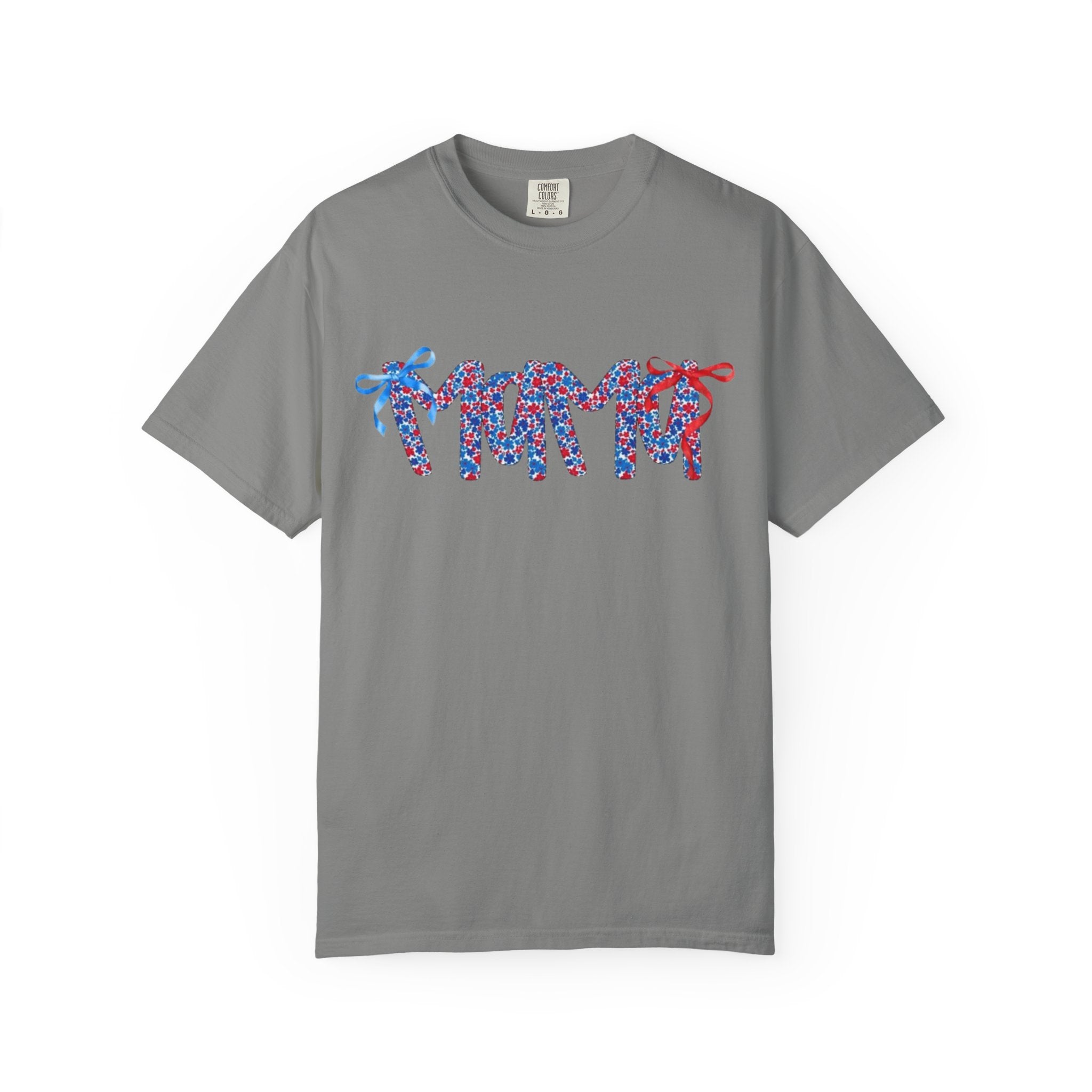 Floral Ribbon 'Mama' Graphic T-Shirt