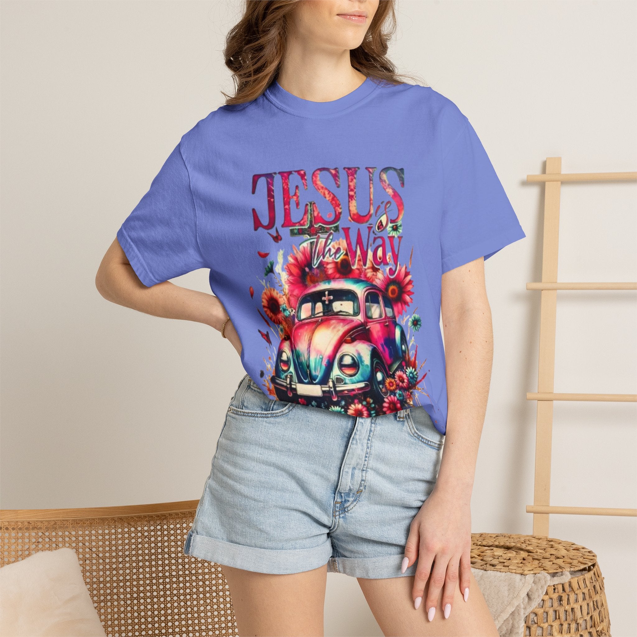 Jesus Is The Way Vintage Beetle T-Shirt