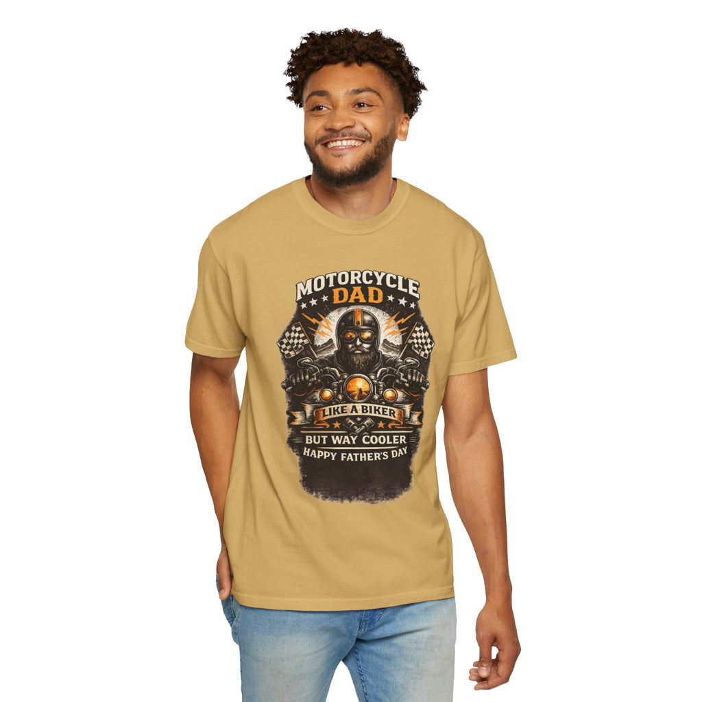 Motorcycle Dad T-Shirt — "Like a Biker but Way Cooler" Father's Day Gift