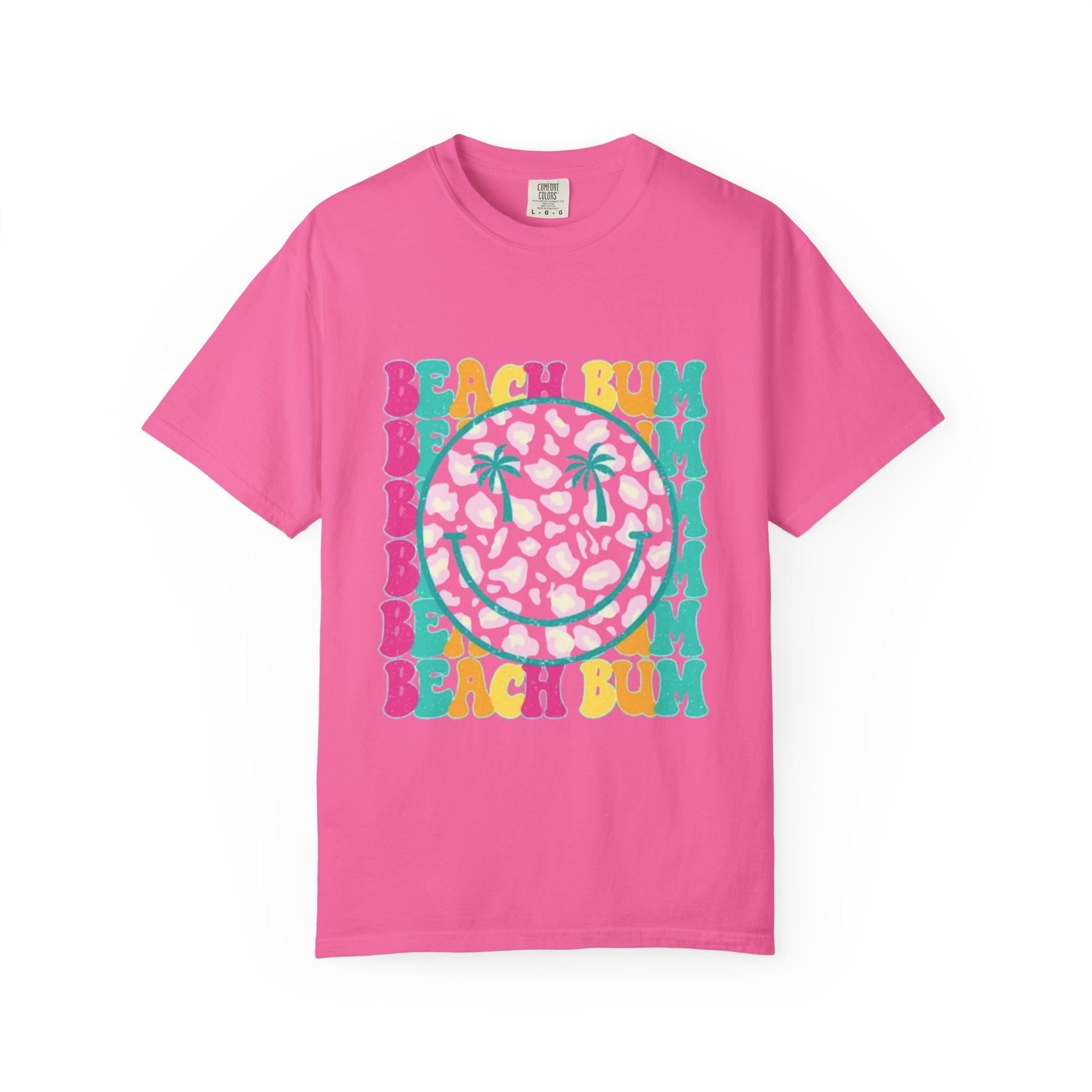 Beach Bum Smile T-Shirt — Retro Tropical Graphic Tee