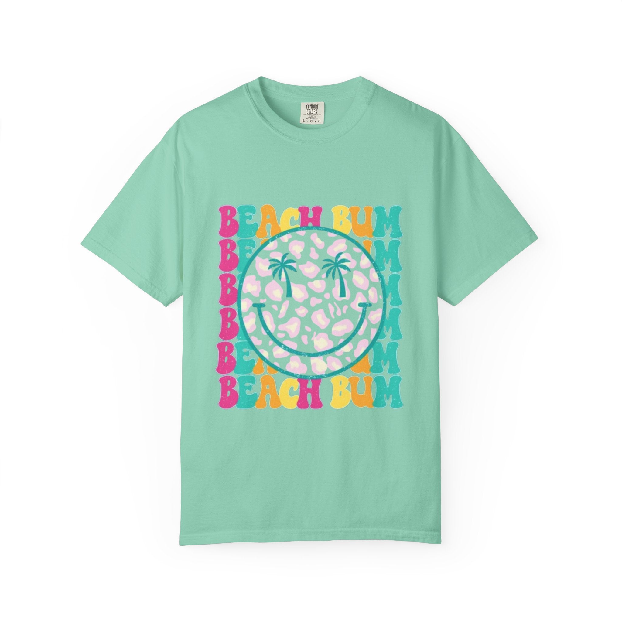 Beach Bum Smile T-Shirt — Retro Tropical Graphic Tee