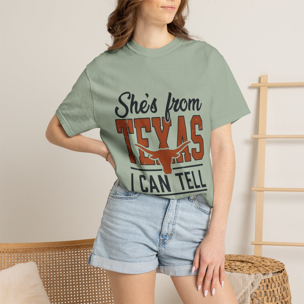 She's From Texas I Can Tell T-Shirt — Texas Pride Graphic Tee