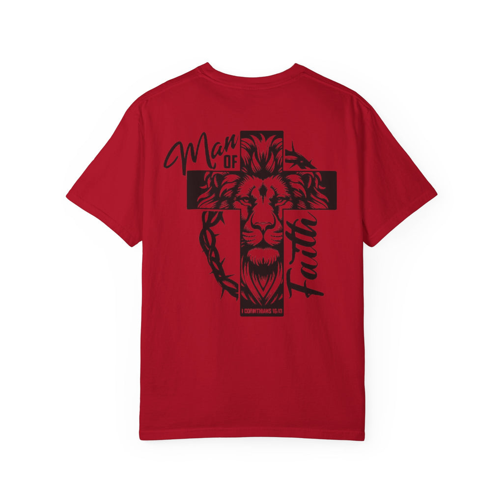 Man of Faith Lion Cross T-Shirt