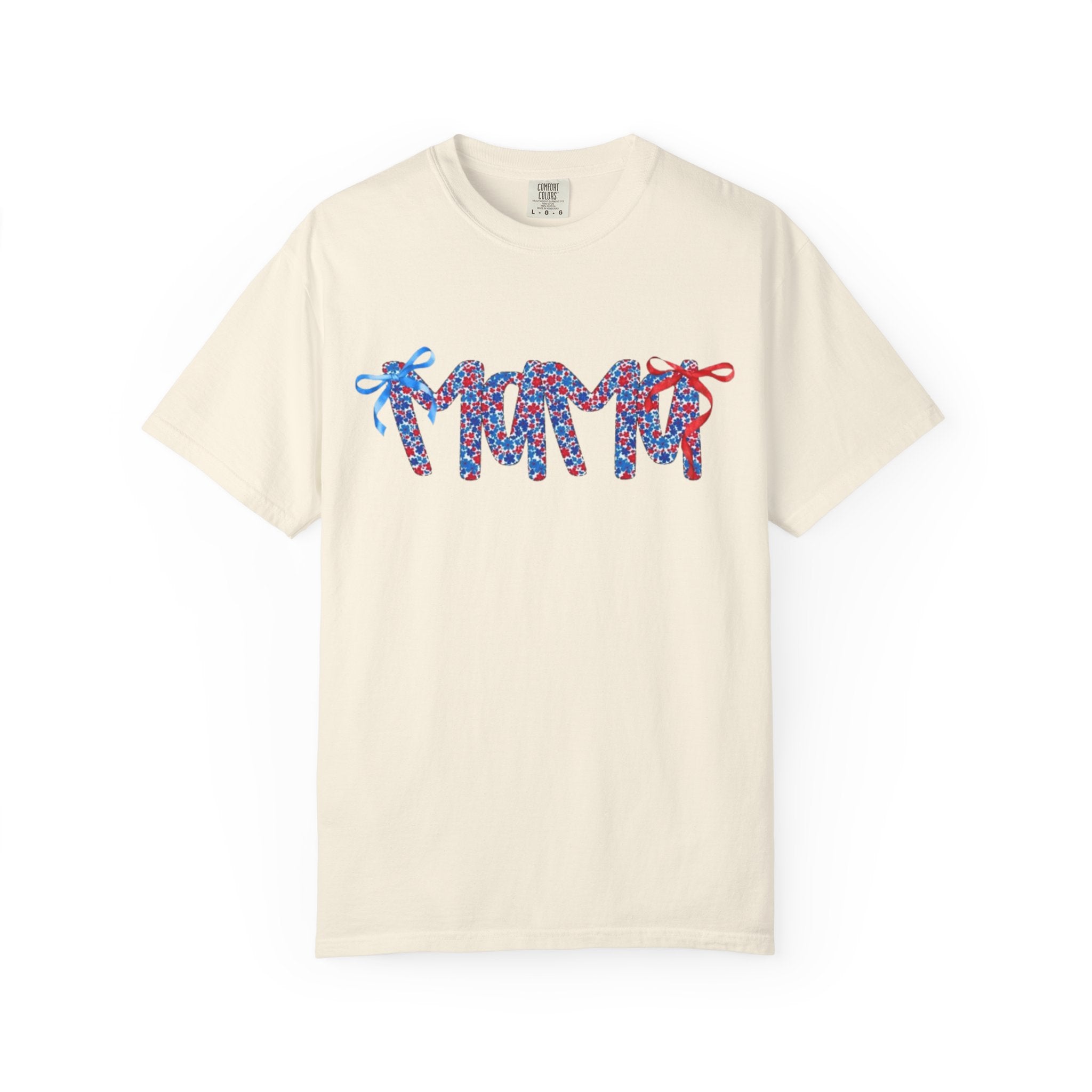 Floral Ribbon 'Mama' Graphic T-Shirt