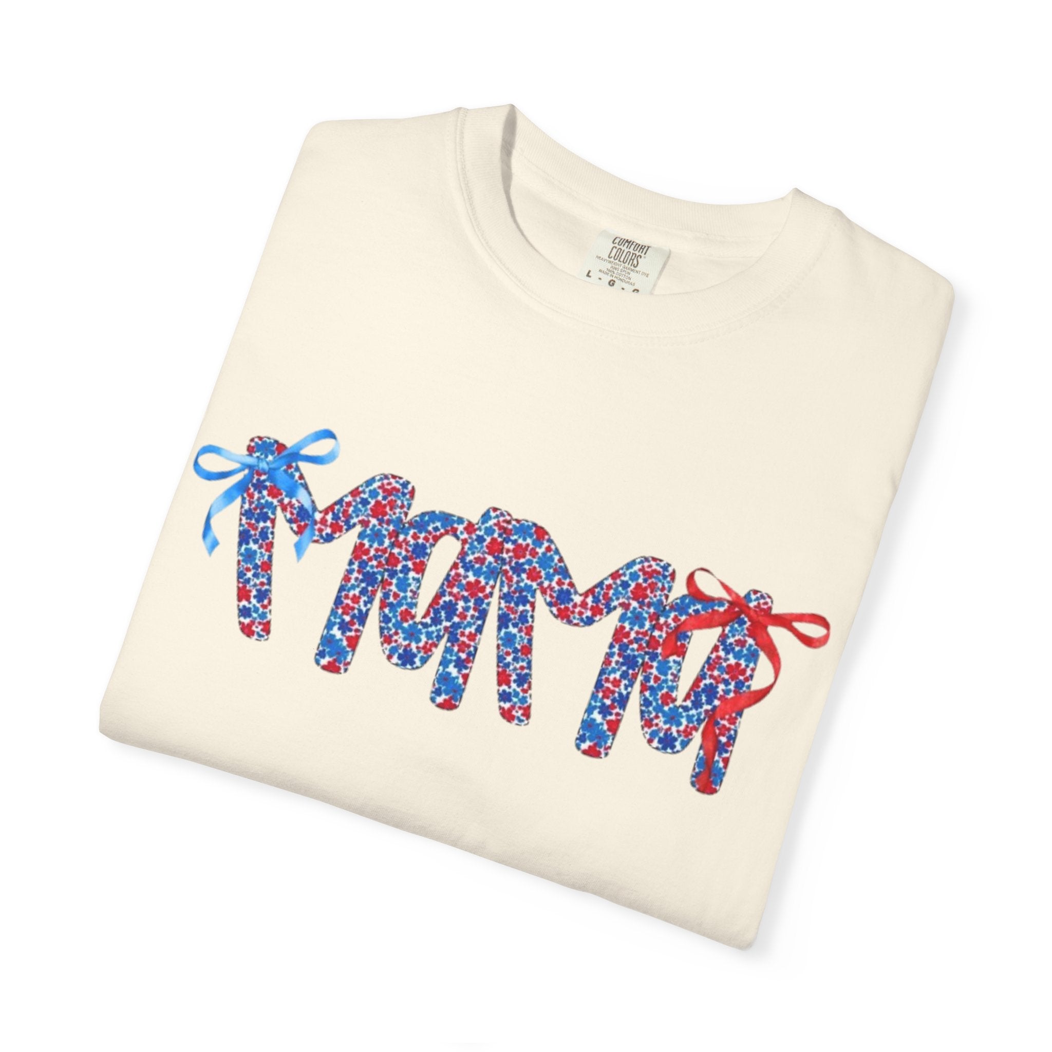 Floral Ribbon 'Mama' Graphic T-Shirt