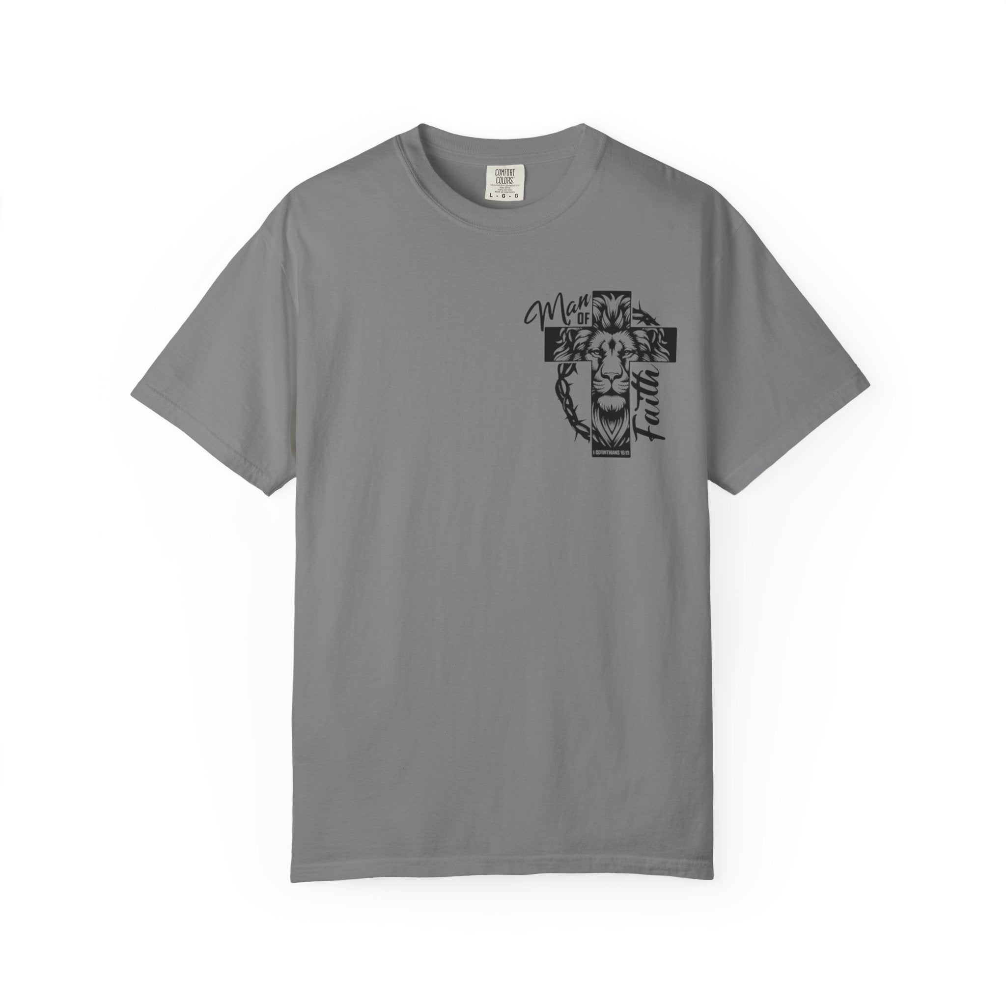 Man of Faith Lion Cross T-Shirt