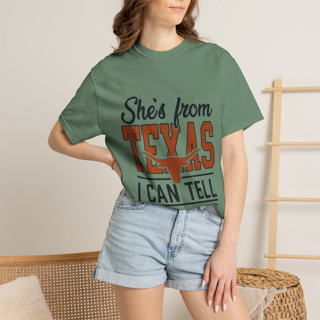 She's From Texas I Can Tell T-Shirt — Texas Pride Graphic Tee