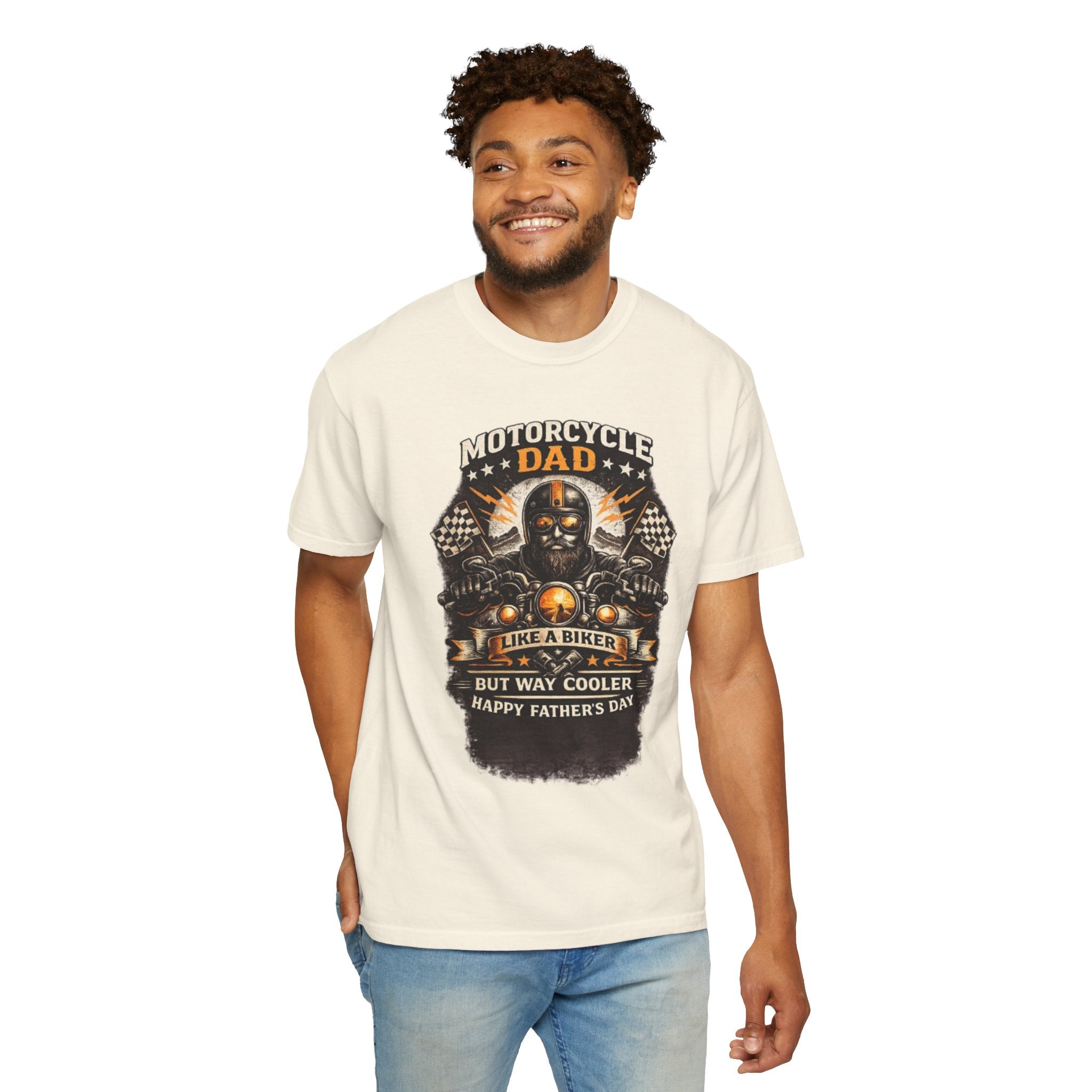 Motorcycle Dad T-Shirt — "Like a Biker but Way Cooler" Father's Day Gift