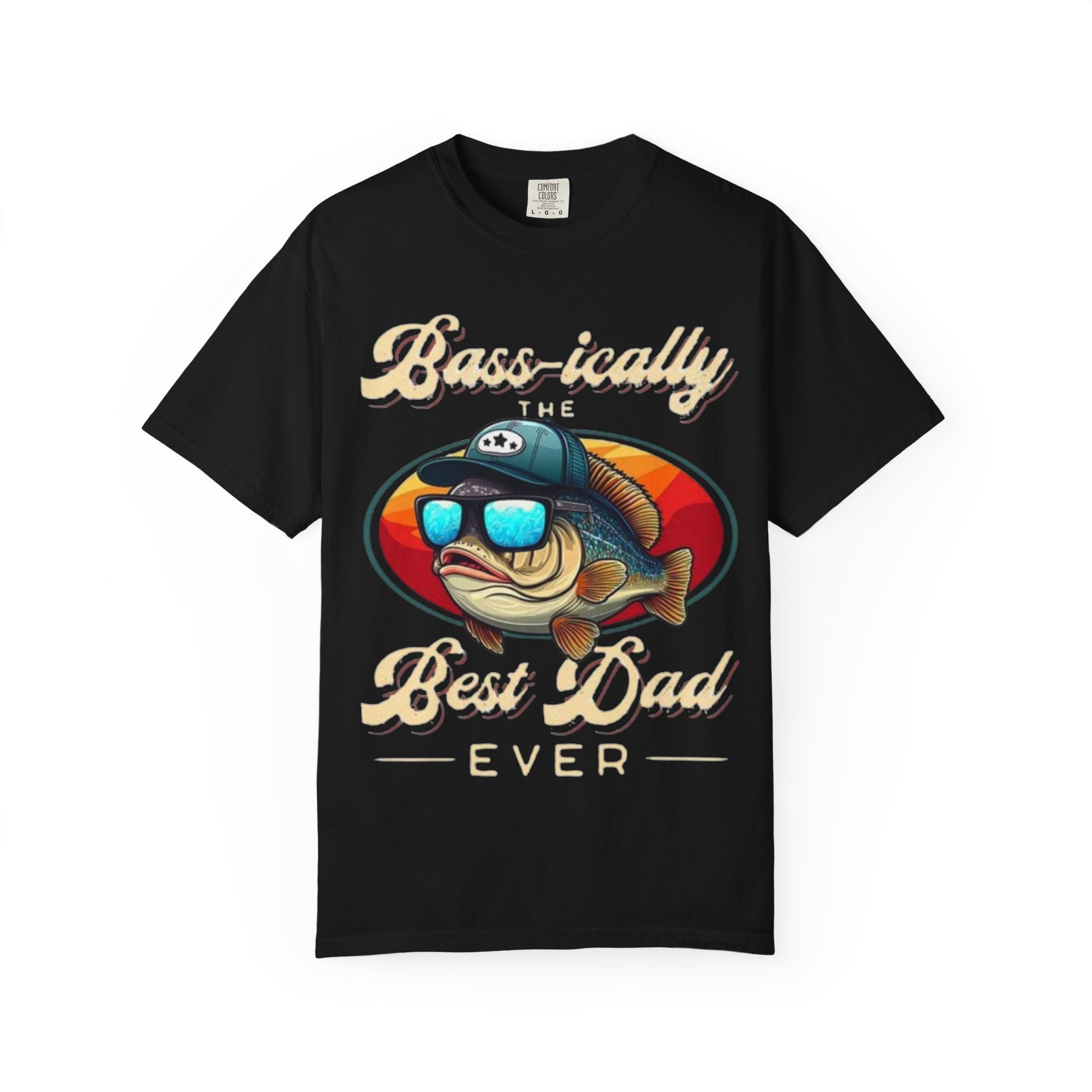 Fishing Dad T-Shirt — "Best Dad Ever" Retro Fish Sunglasses Tee
