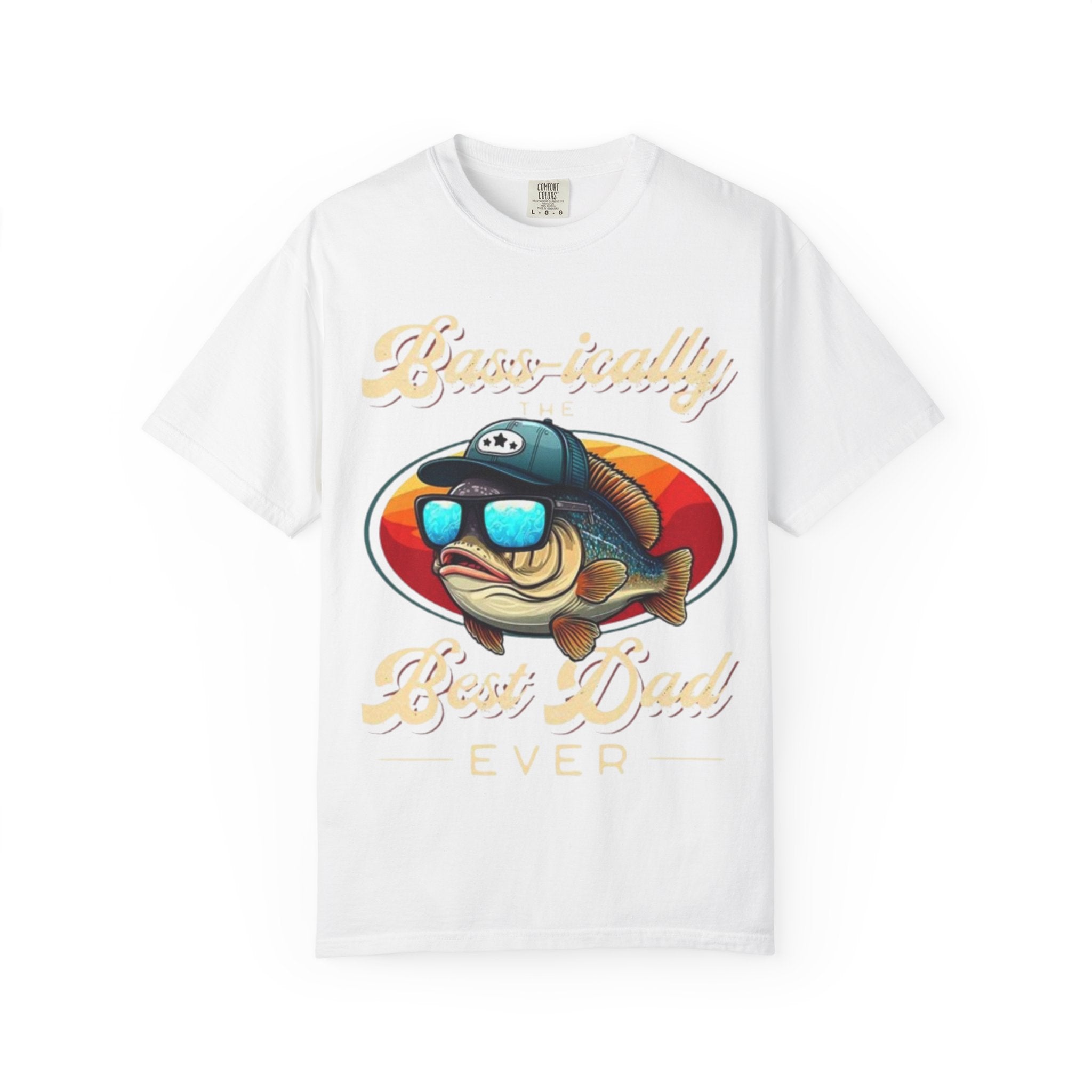 Fishing Dad T-Shirt — "Best Dad Ever" Retro Fish Sunglasses Tee