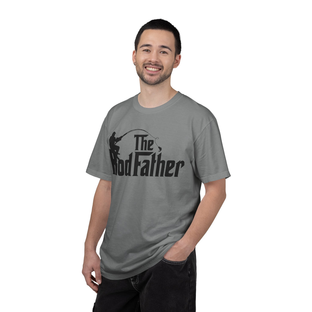 Fishing T-Shirt — “The Rod Father” Funny Angler Tee