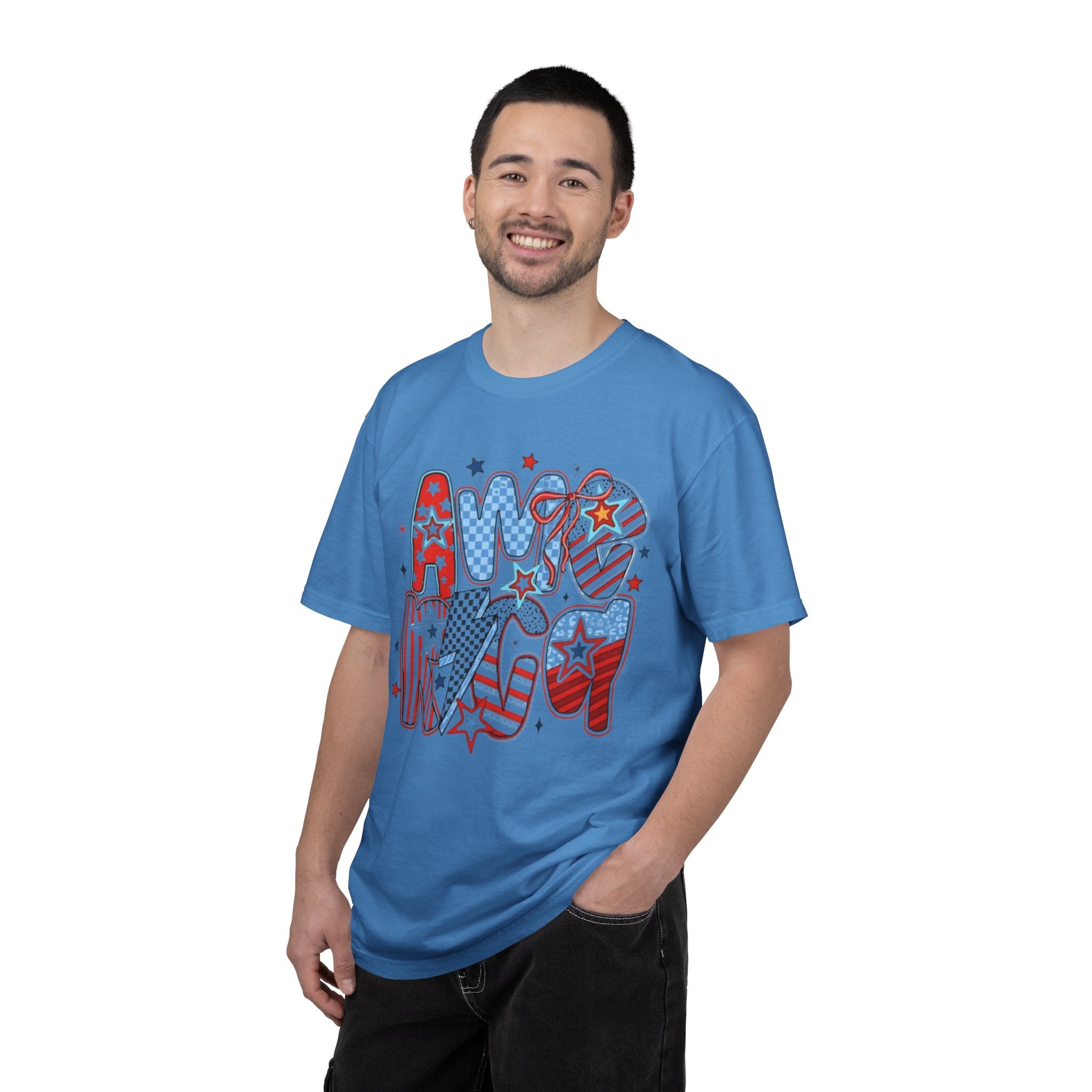 4th of July American Flag "America' Graphic T-Shirt