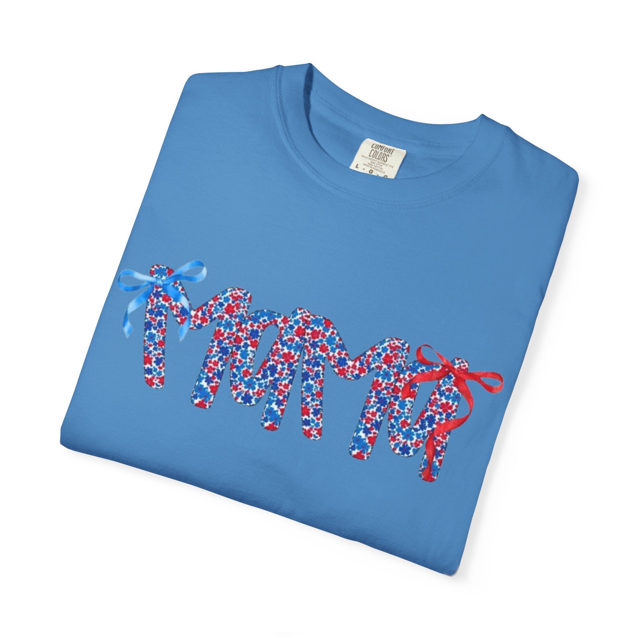 Floral Ribbon 'Mama' Graphic T-Shirt