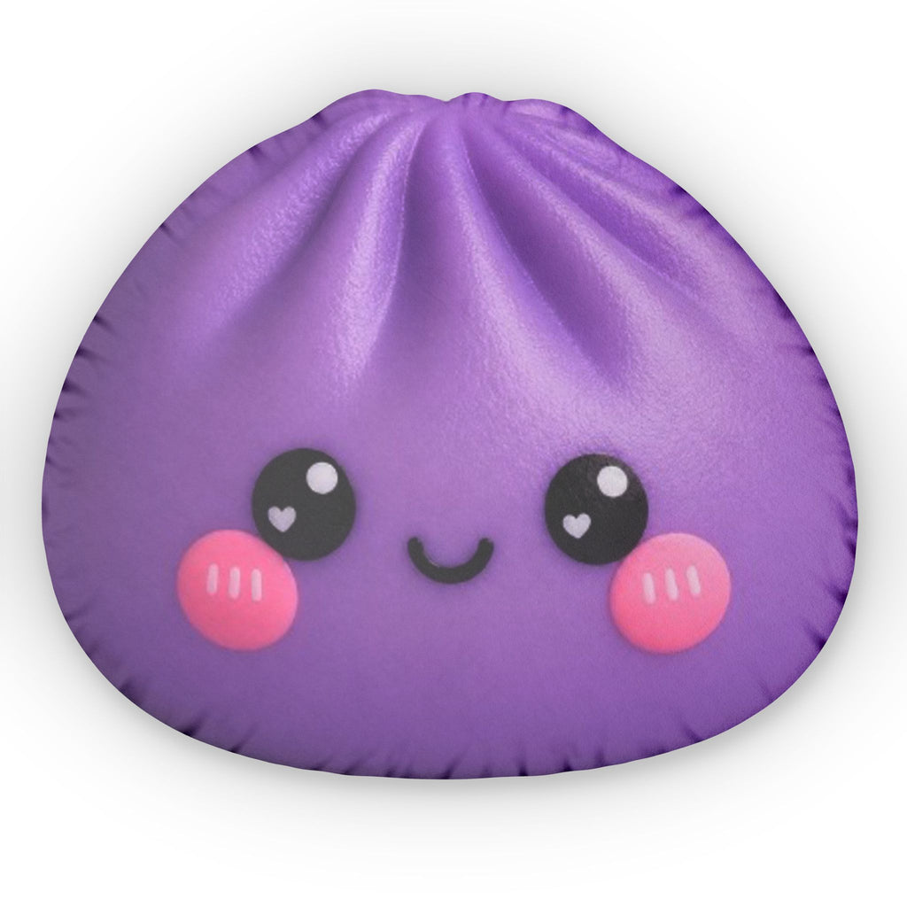 Bright purple dumpling pillow
