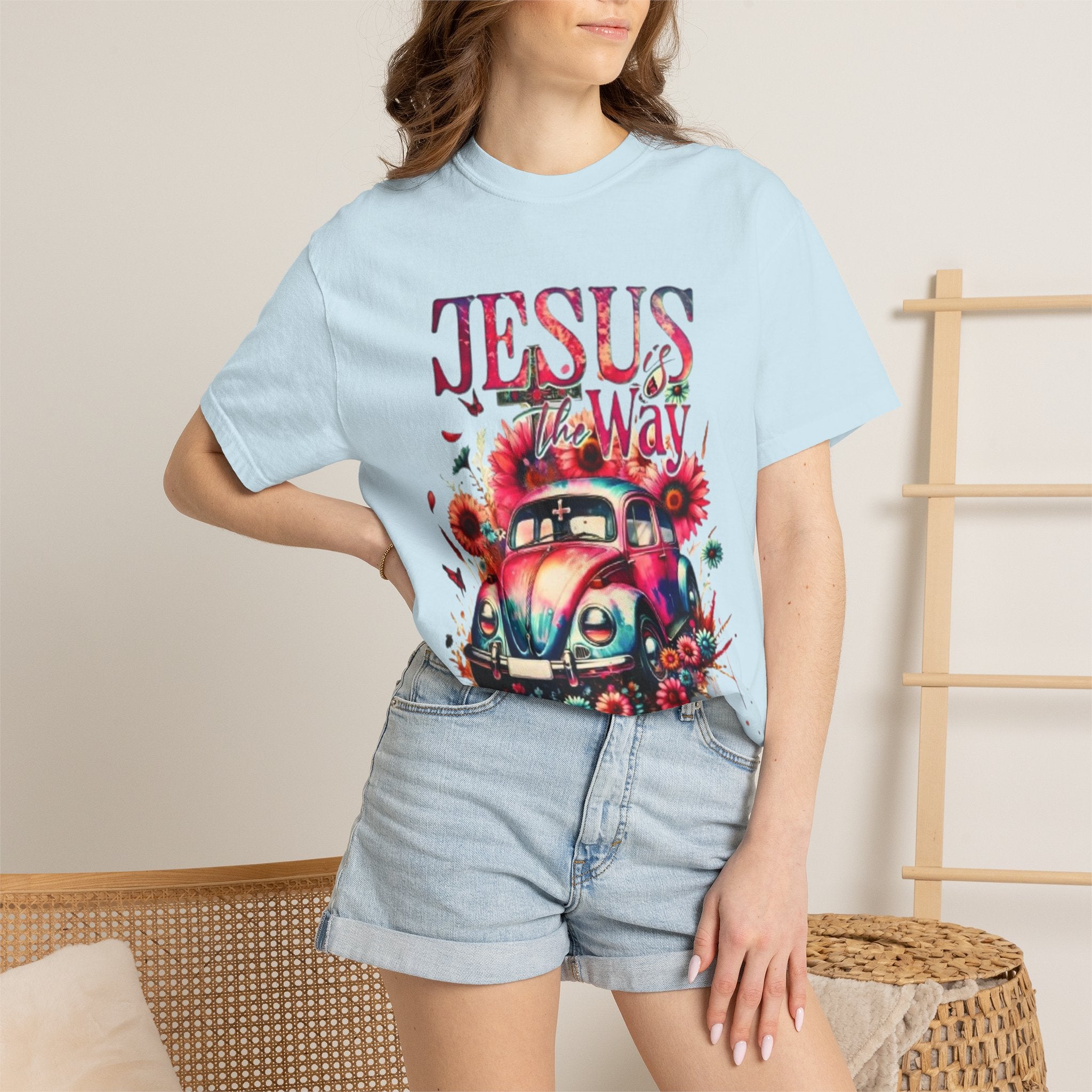 Jesus Is The Way Vintage Beetle T-Shirt