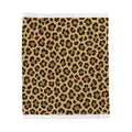 Leopard Print Plush Blanket — Cozy Animal Print Throw for Home & Travel