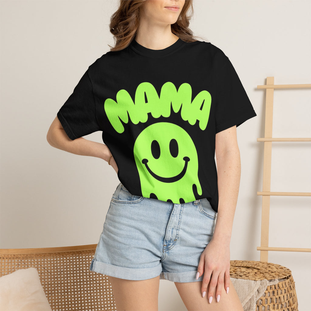 Mama Neon Smiley T-Shirt