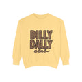 Dilly Daily Club Sweatshirt — Leopard Print Graphic Crewneck