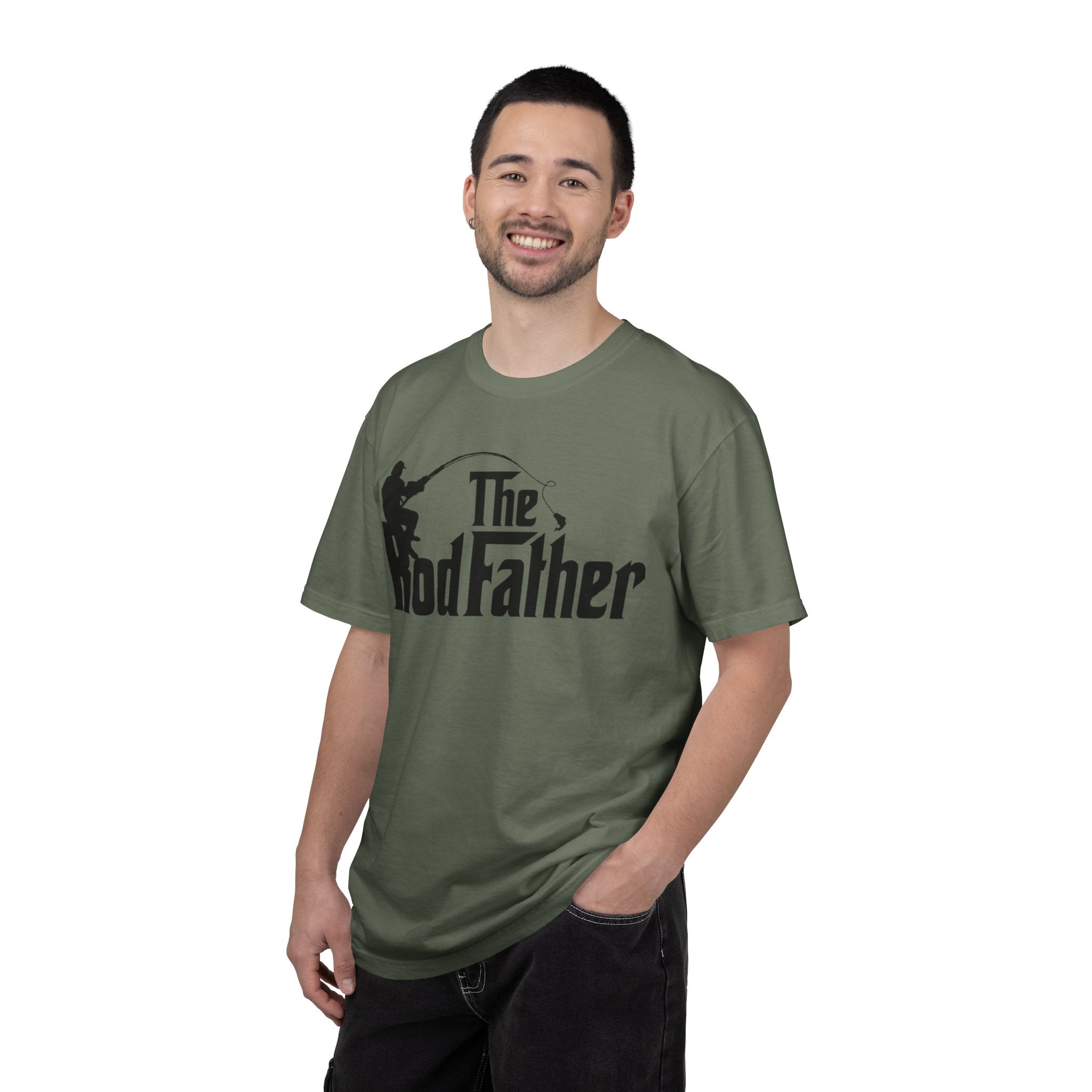Fishing T-Shirt — “The Rod Father” Funny Angler Tee