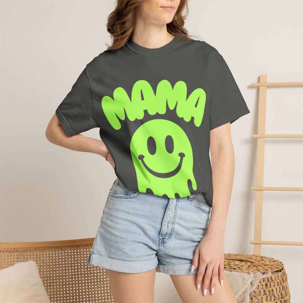Mama Neon Smiley T-Shirt