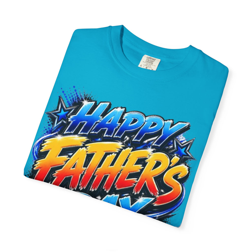Father's Day Graphic T-Shirt — 'Happy Father's Day' Bold Retro Design