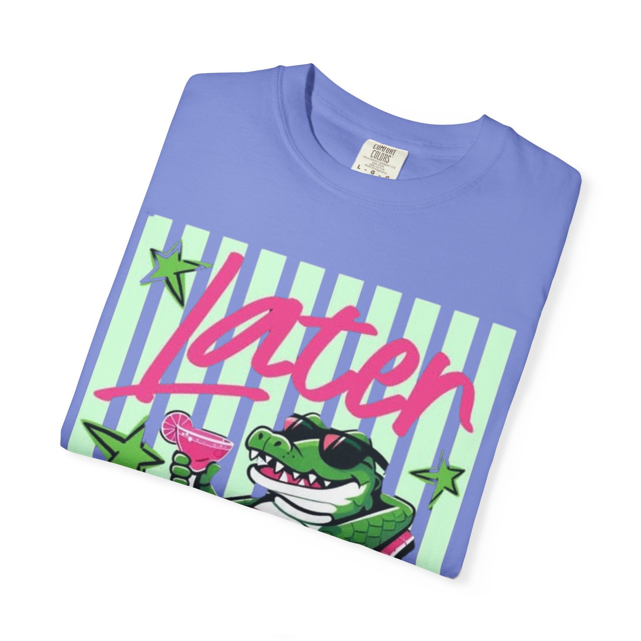 Later Lounge Alligator T-Shirt — Relaxed Croc Graphic Tee