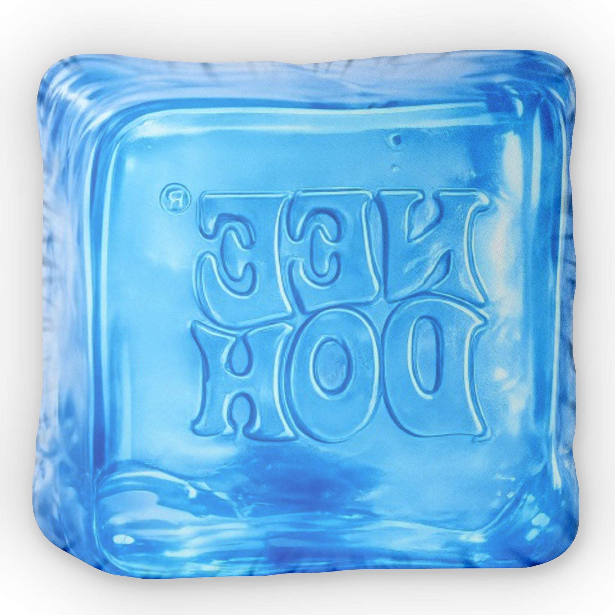 NeeDoh Blue Gel Squishy Pillow — Custom Shaped Stress Relief Cushion