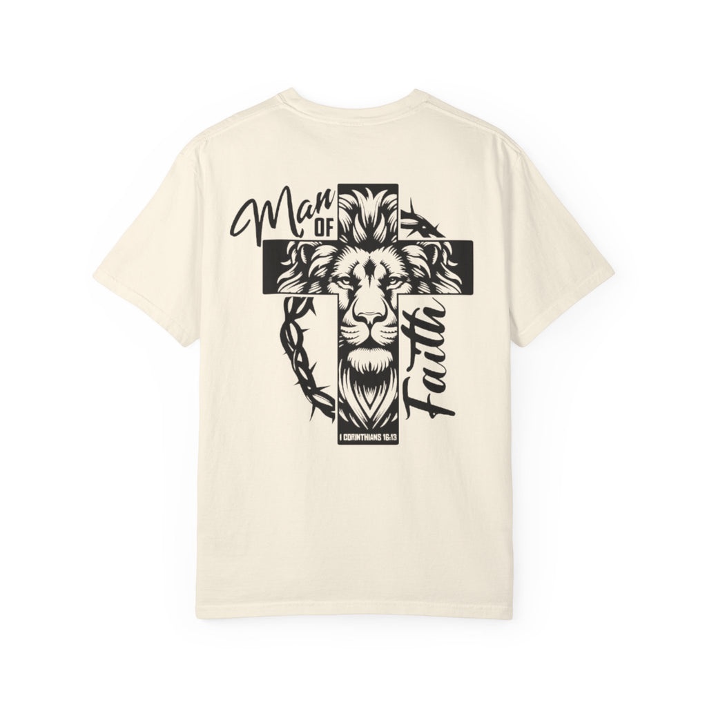 Man of Faith Lion Cross T-Shirt