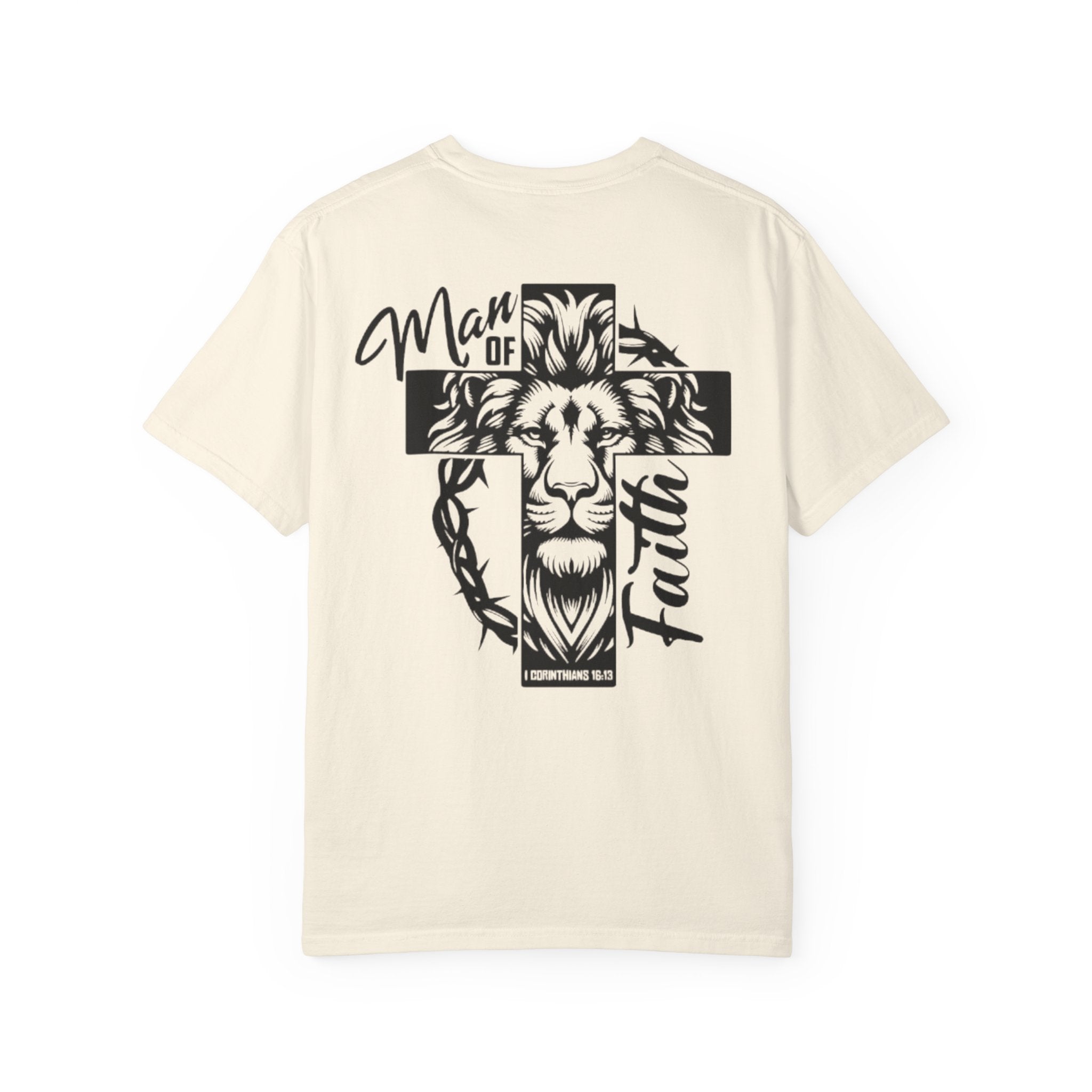 Man of Faith Lion Cross T-Shirt