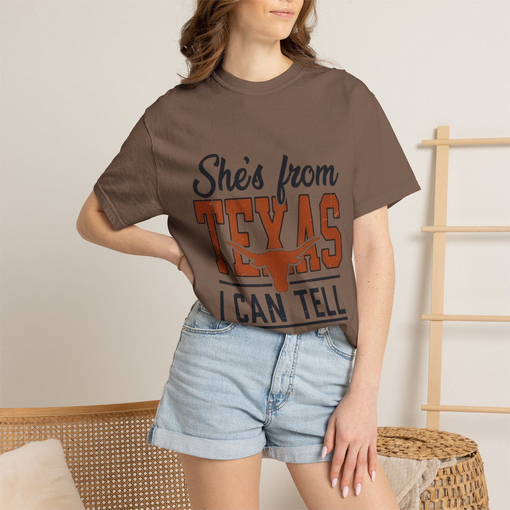 She's From Texas I Can Tell T-Shirt — Texas Pride Graphic Tee