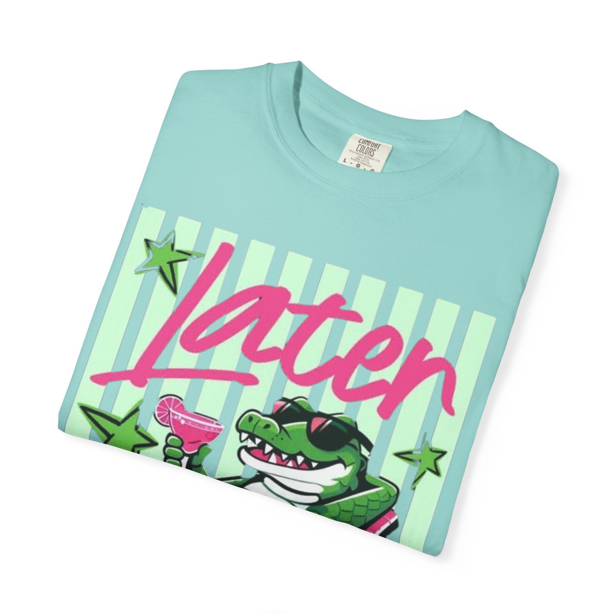 Later Lounge Alligator T-Shirt — Relaxed Croc Graphic Tee