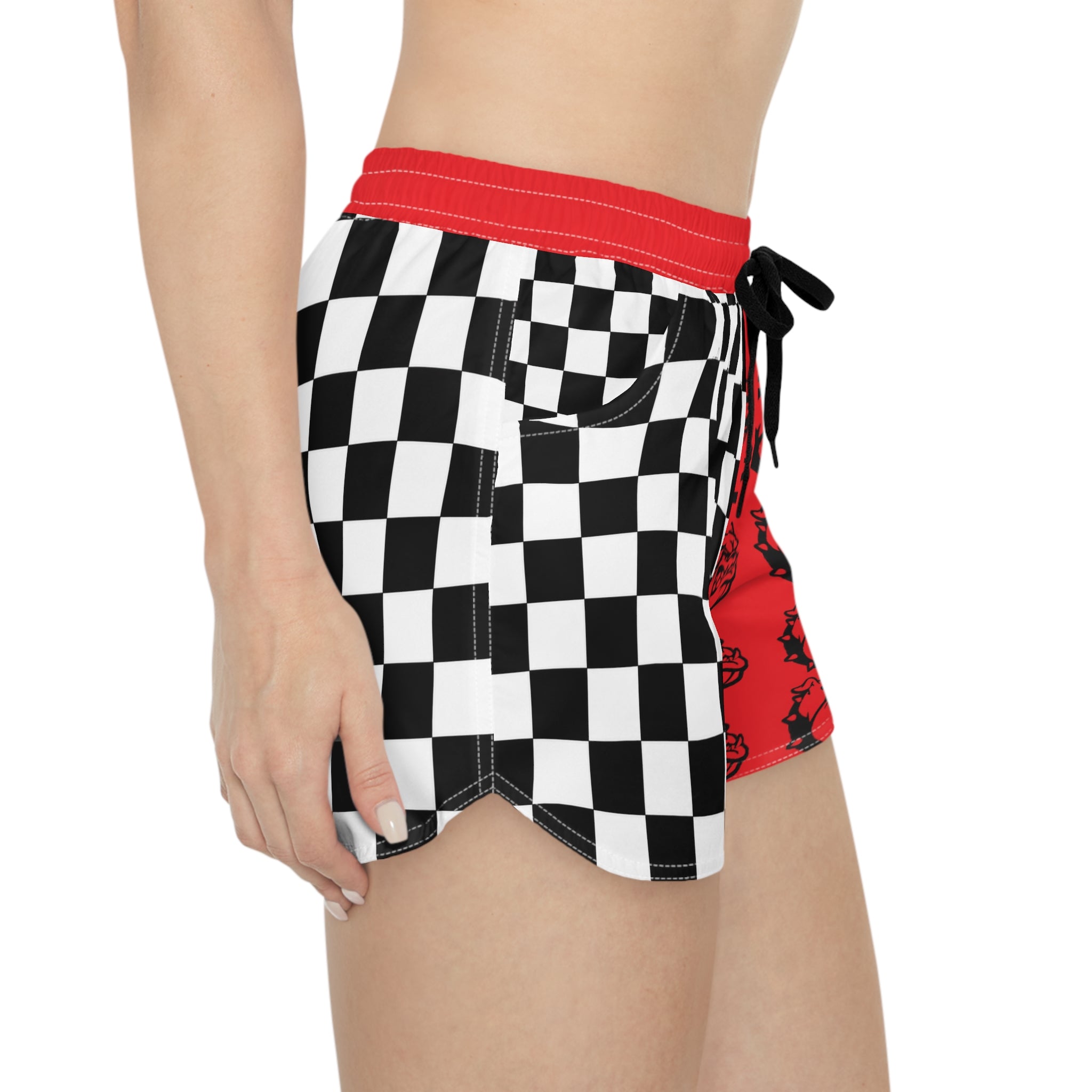 Bulldog Checkerboard Women's Shorts