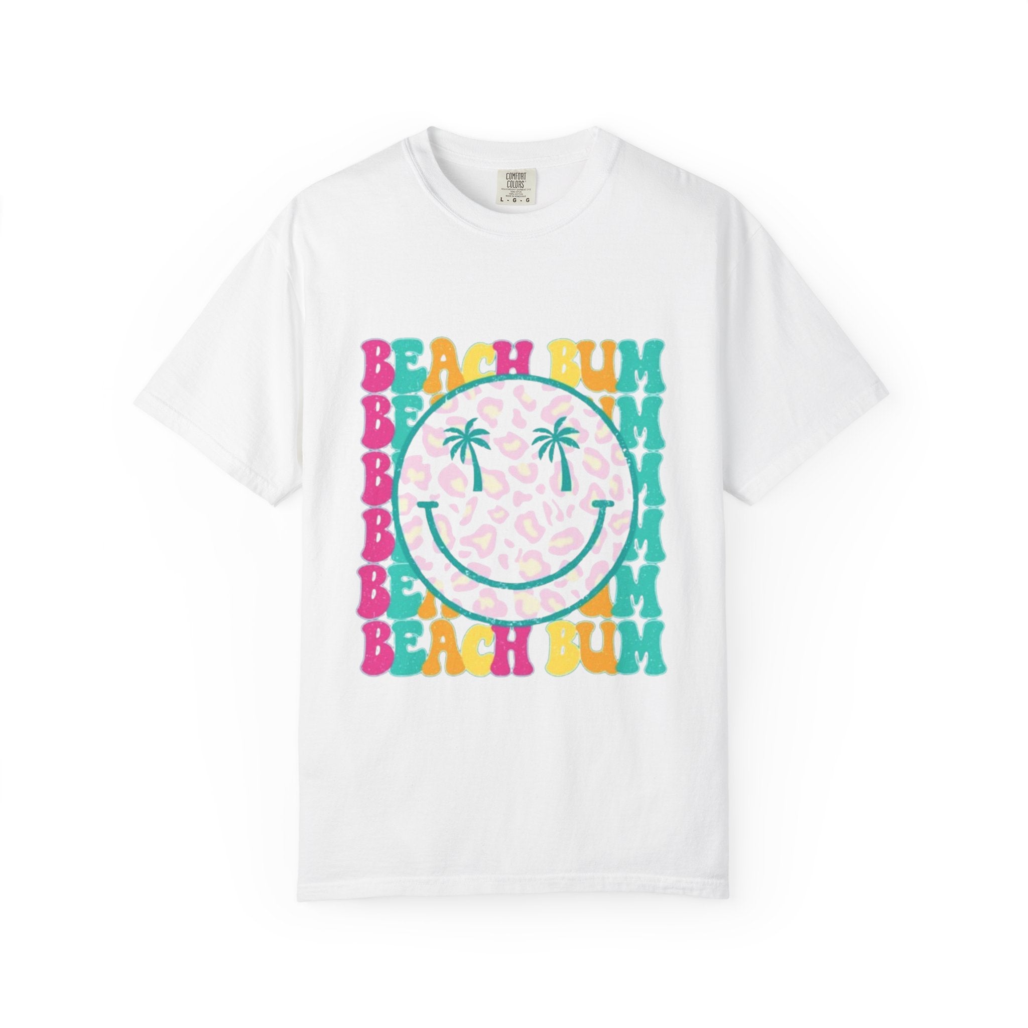 Beach Bum Smile T-Shirt — Retro Tropical Graphic Tee
