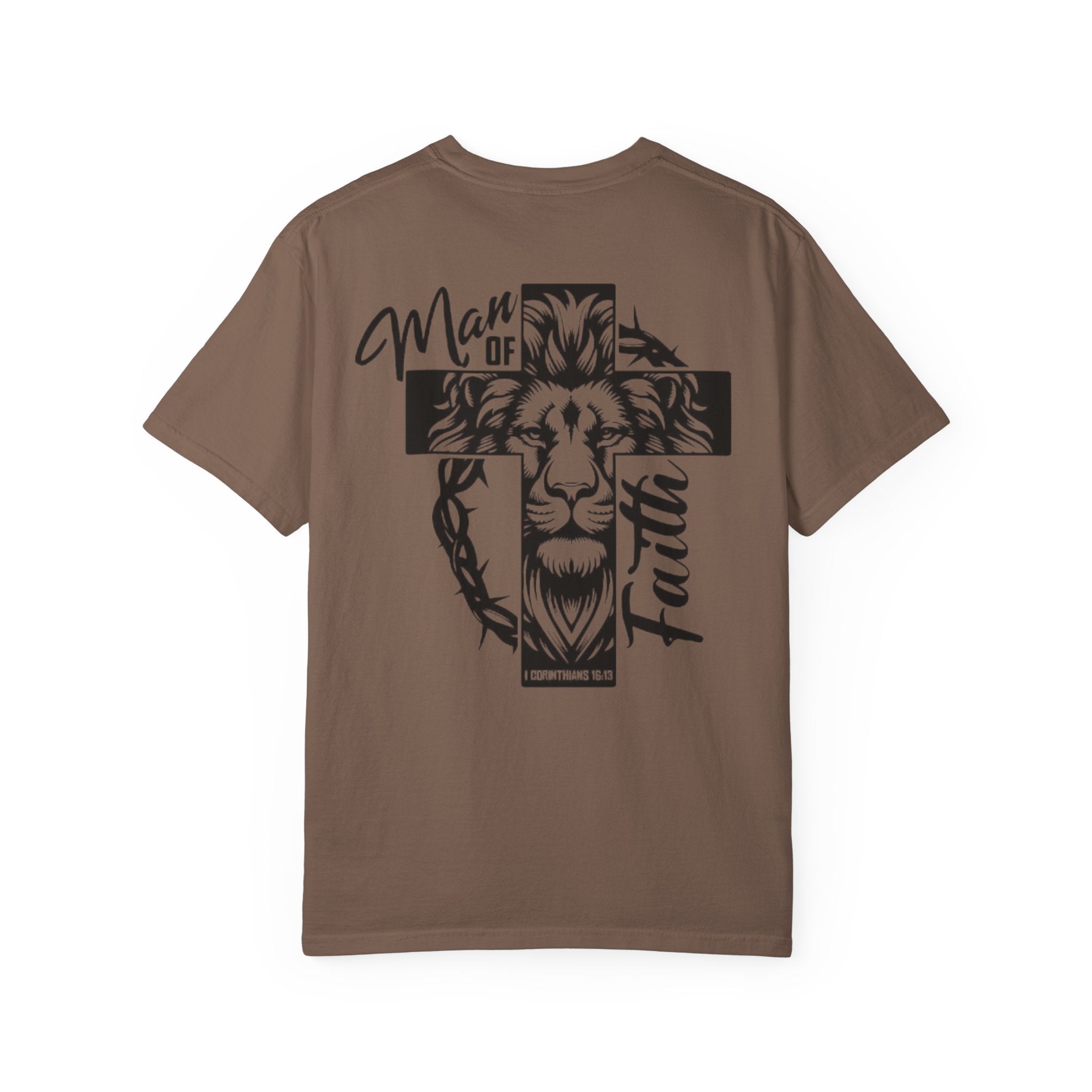 Man of Faith Lion Cross T-Shirt