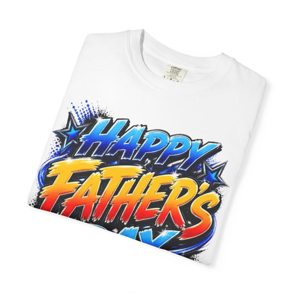 Father's Day Graphic T-Shirt — 'Happy Father's Day' Bold Retro Design