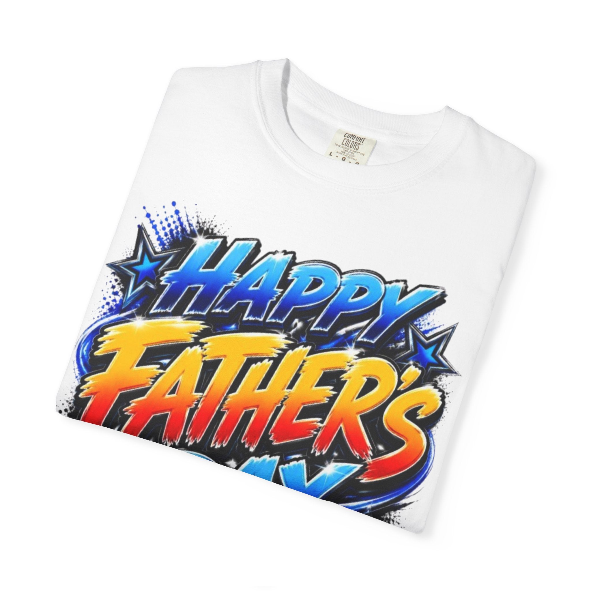Father's Day Graphic T-Shirt — 'Happy Father's Day' Bold Retro Design