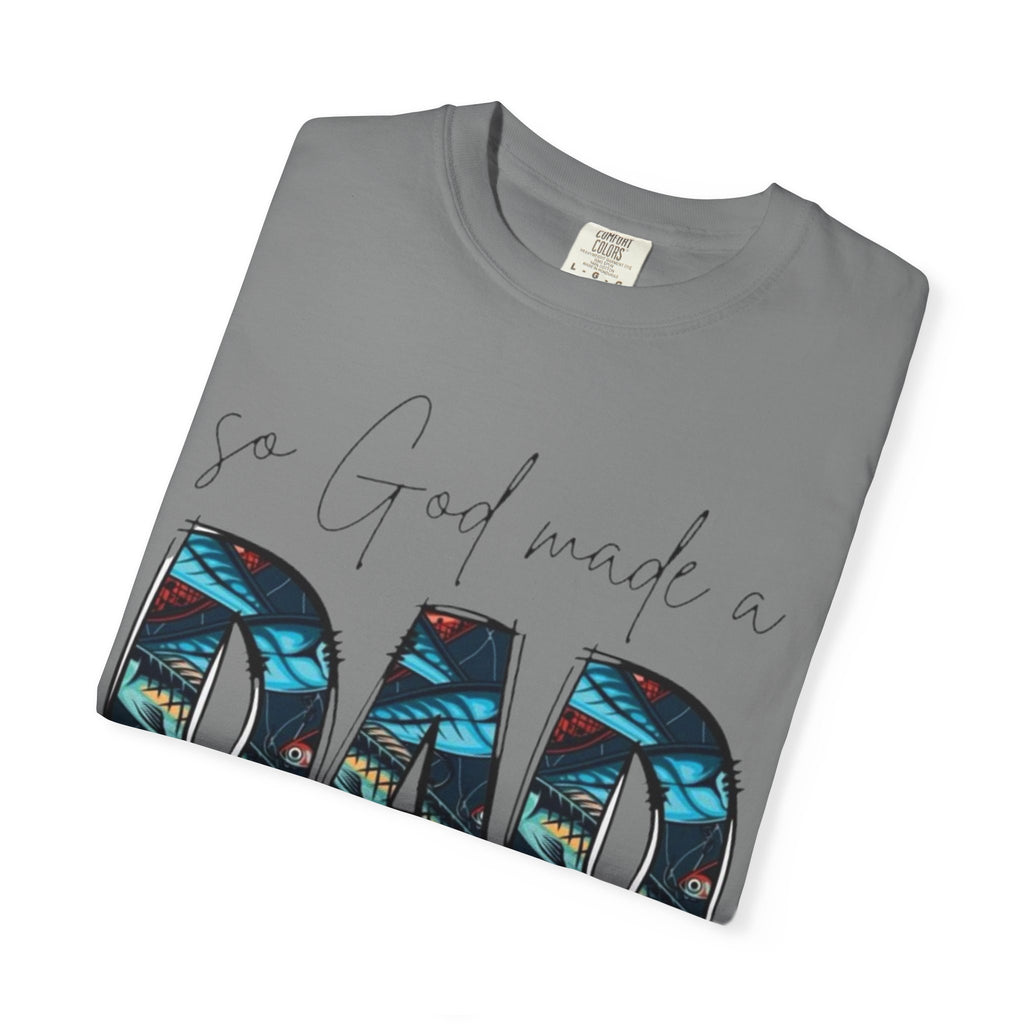So God Made a Dad T-Shirt — Floral Pattern Father’s Day Tee