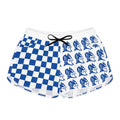 Blue Devil  Checkered Women's Casual Shorts