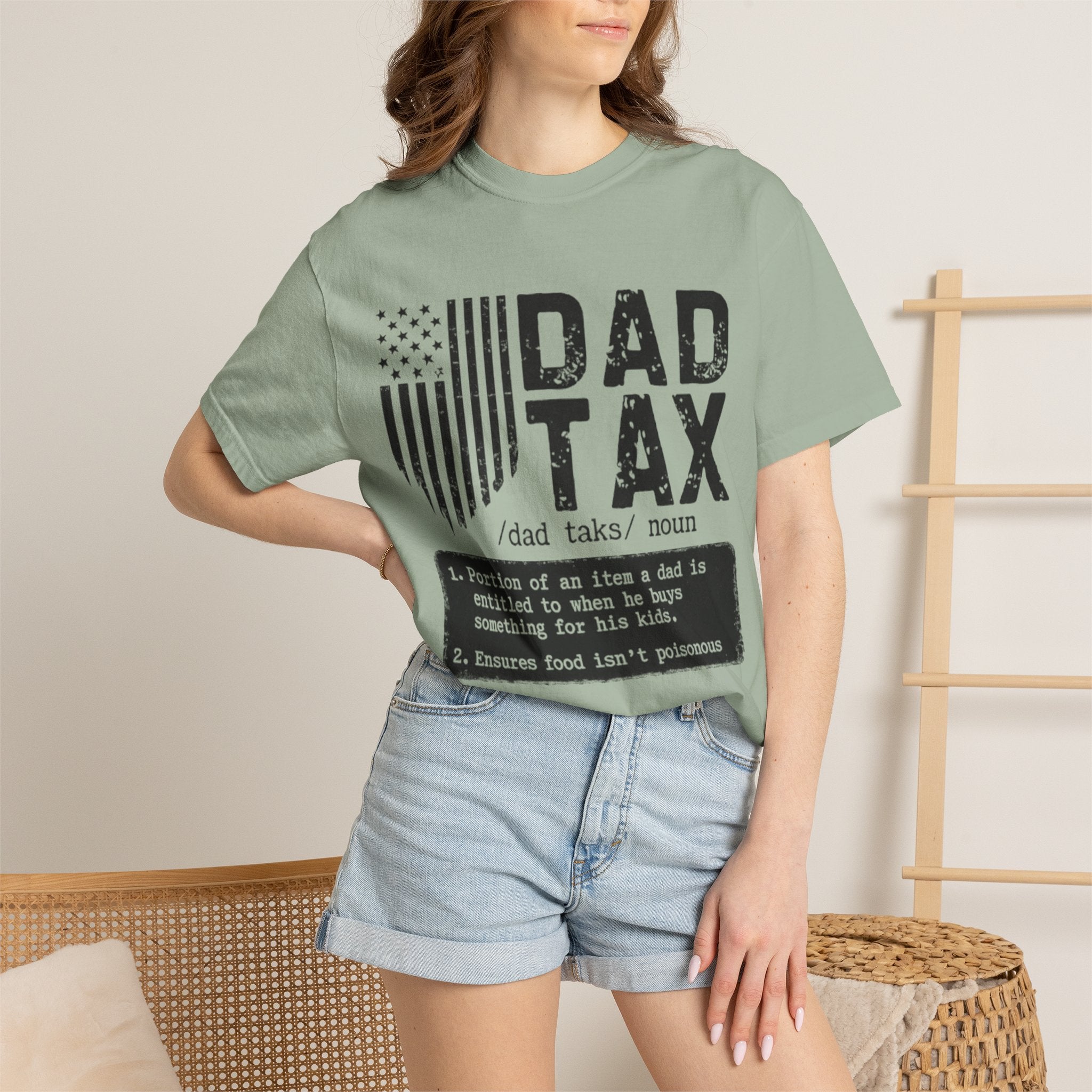 Dad Tax T-Shirt — Funny Father Definition Shirt, Patriotic Dad Gift for Father’s Day