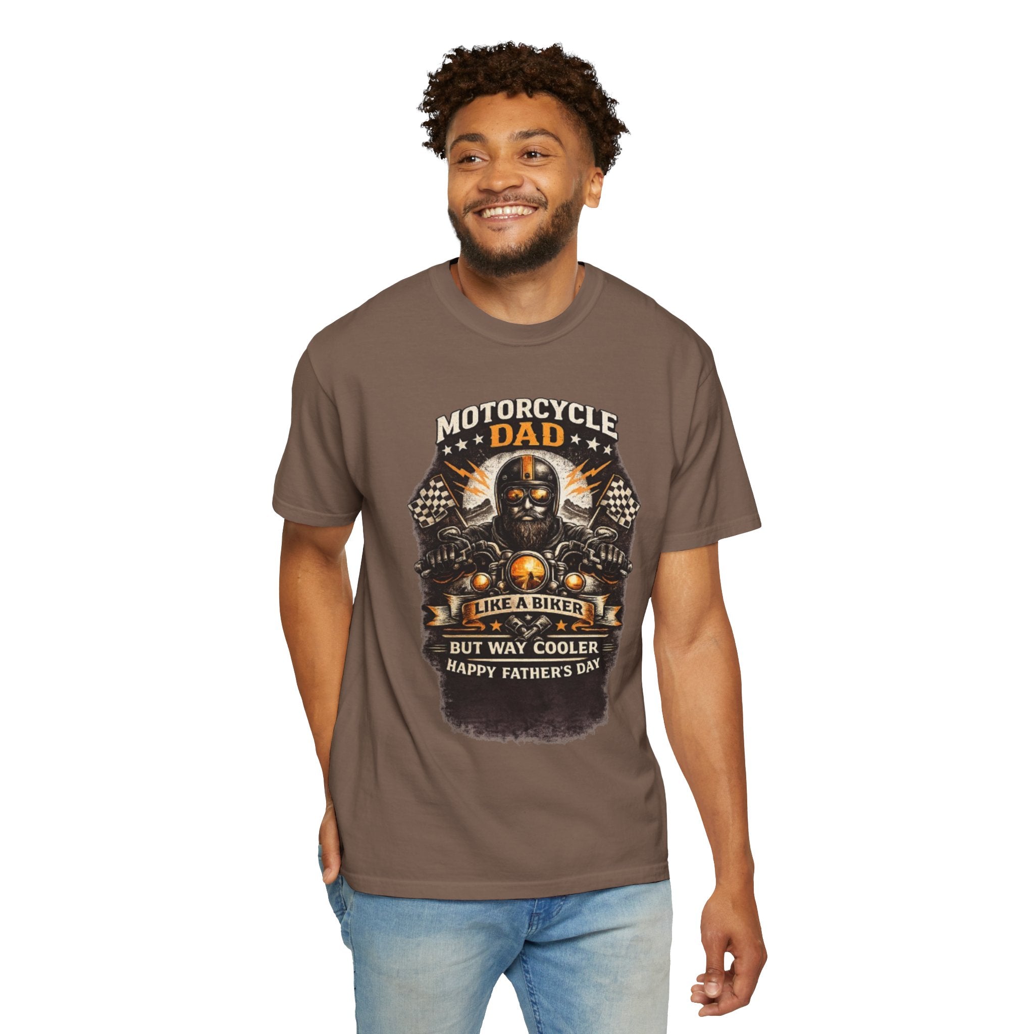 Motorcycle Dad T-Shirt — "Like a Biker but Way Cooler" Father's Day Gift